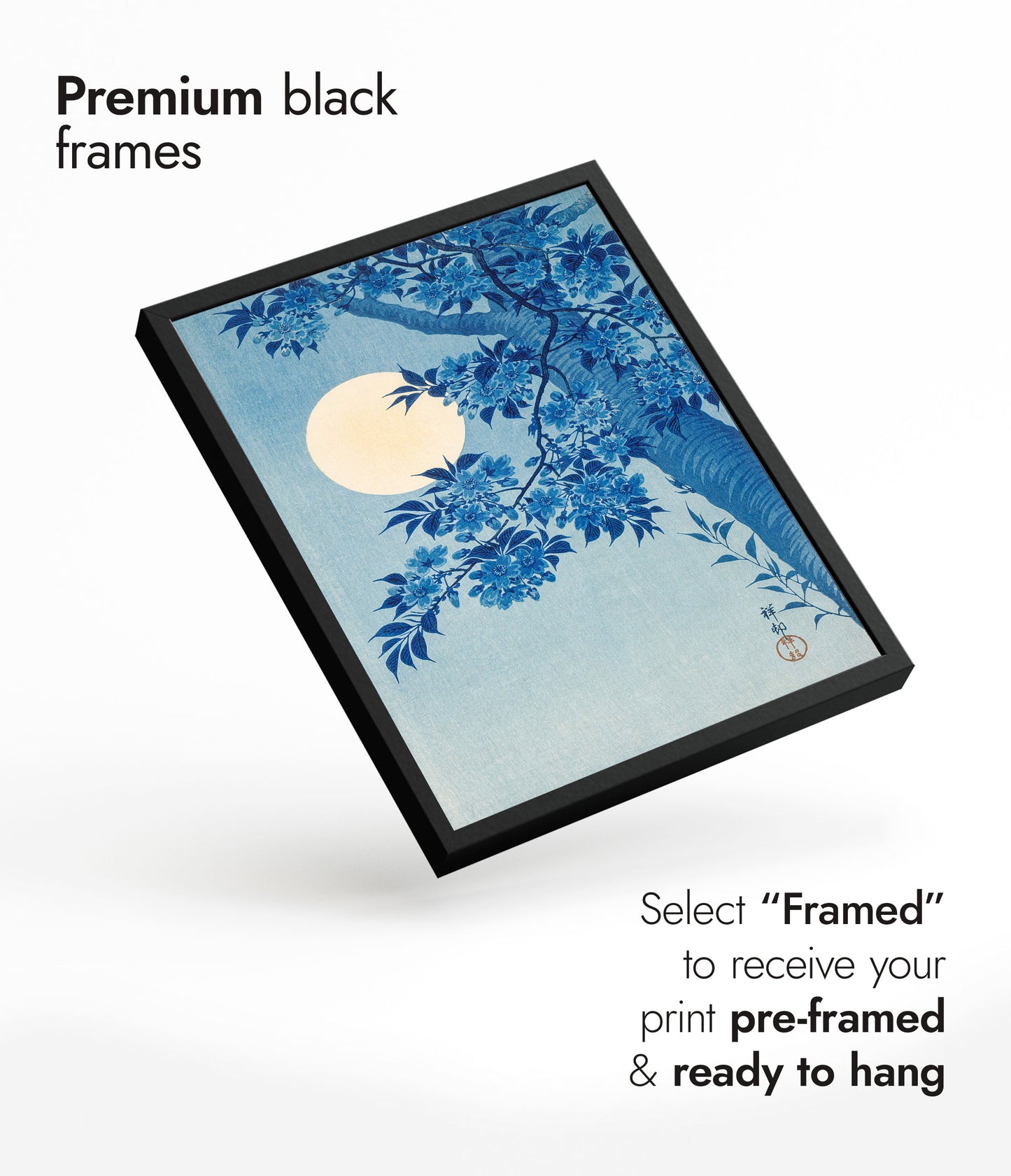 Blossoming Cherry on a Moonlit Night