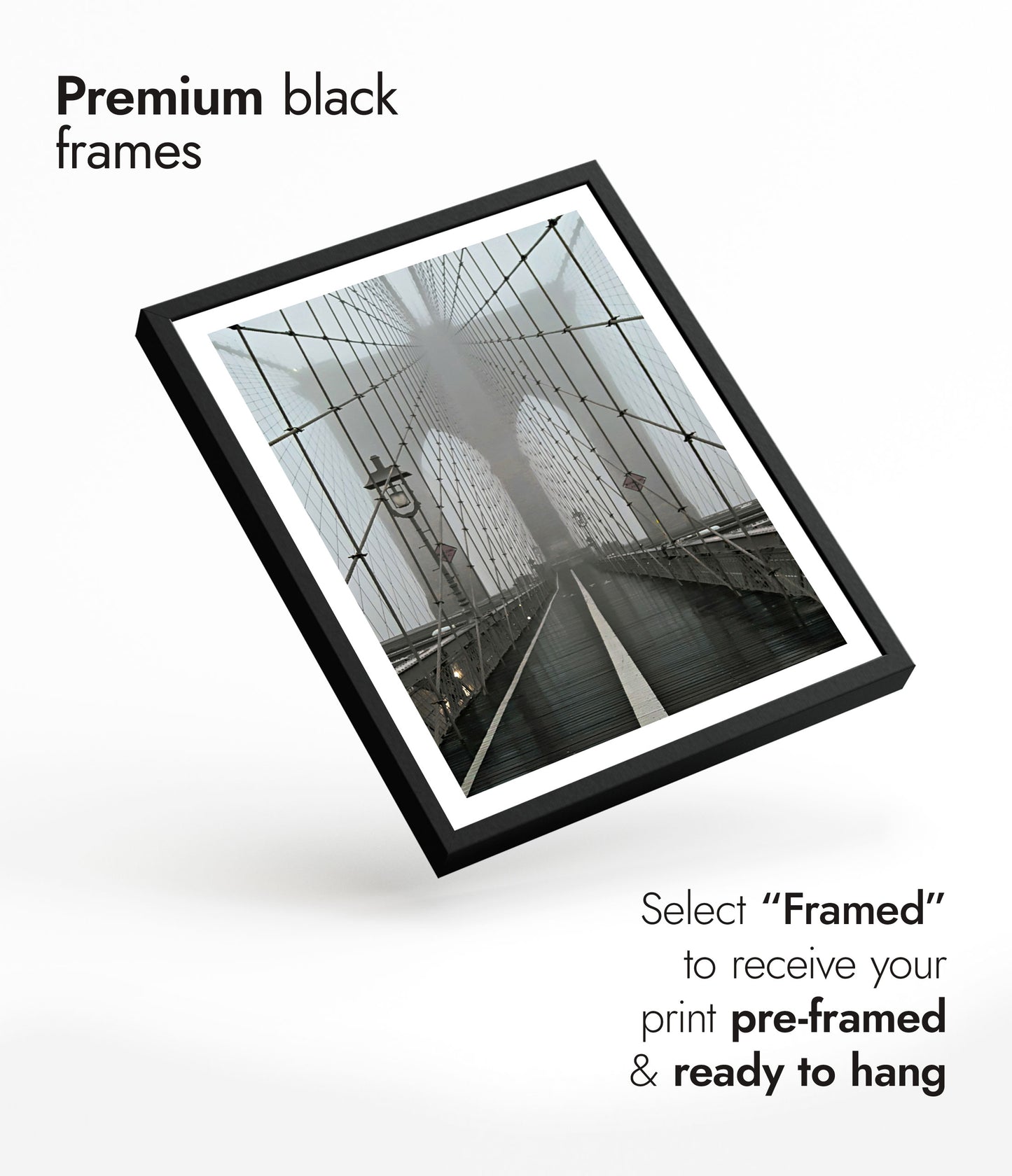 Misty Brooklyn Bridge, New York