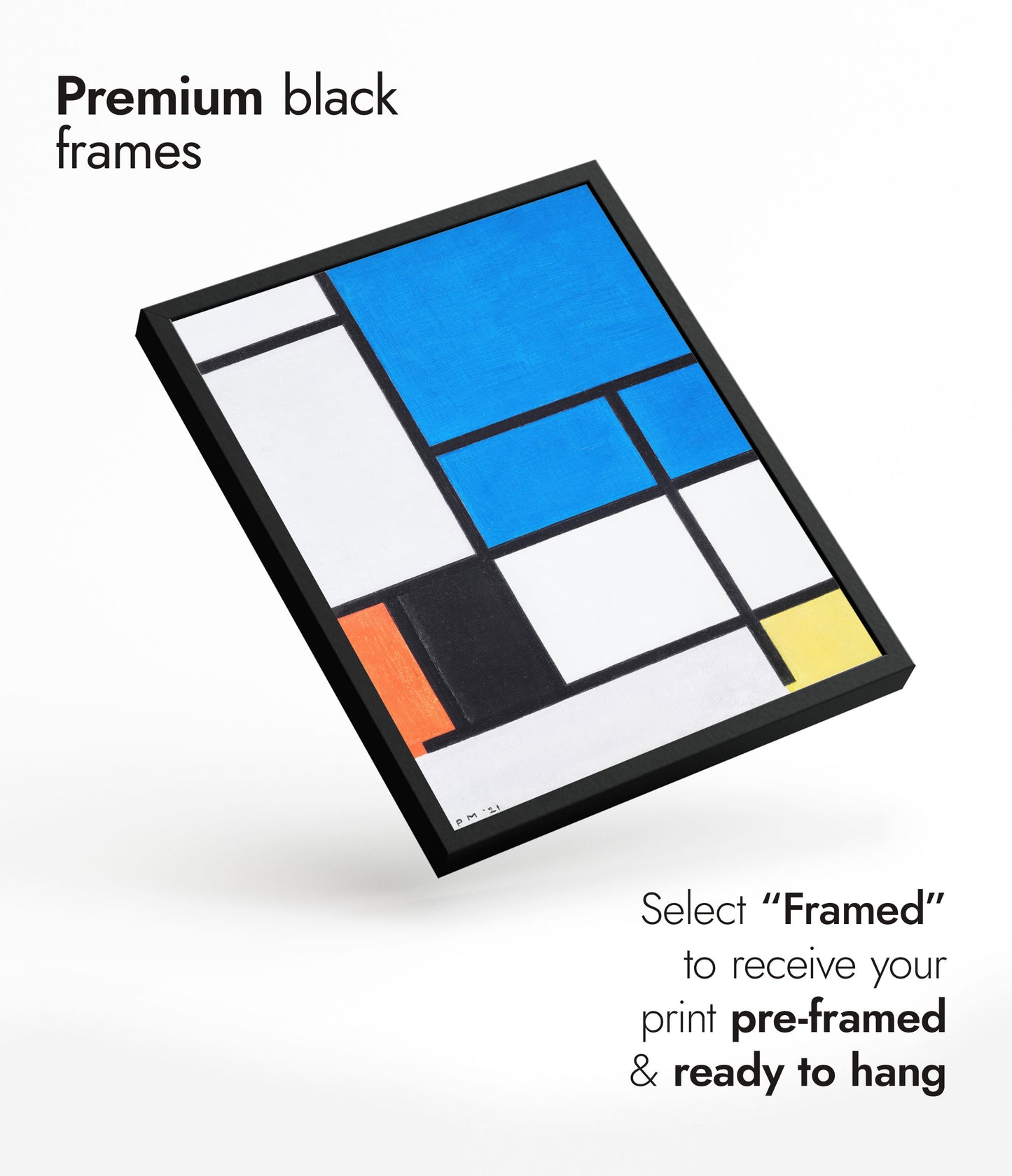 Composition with Large Blue Plane