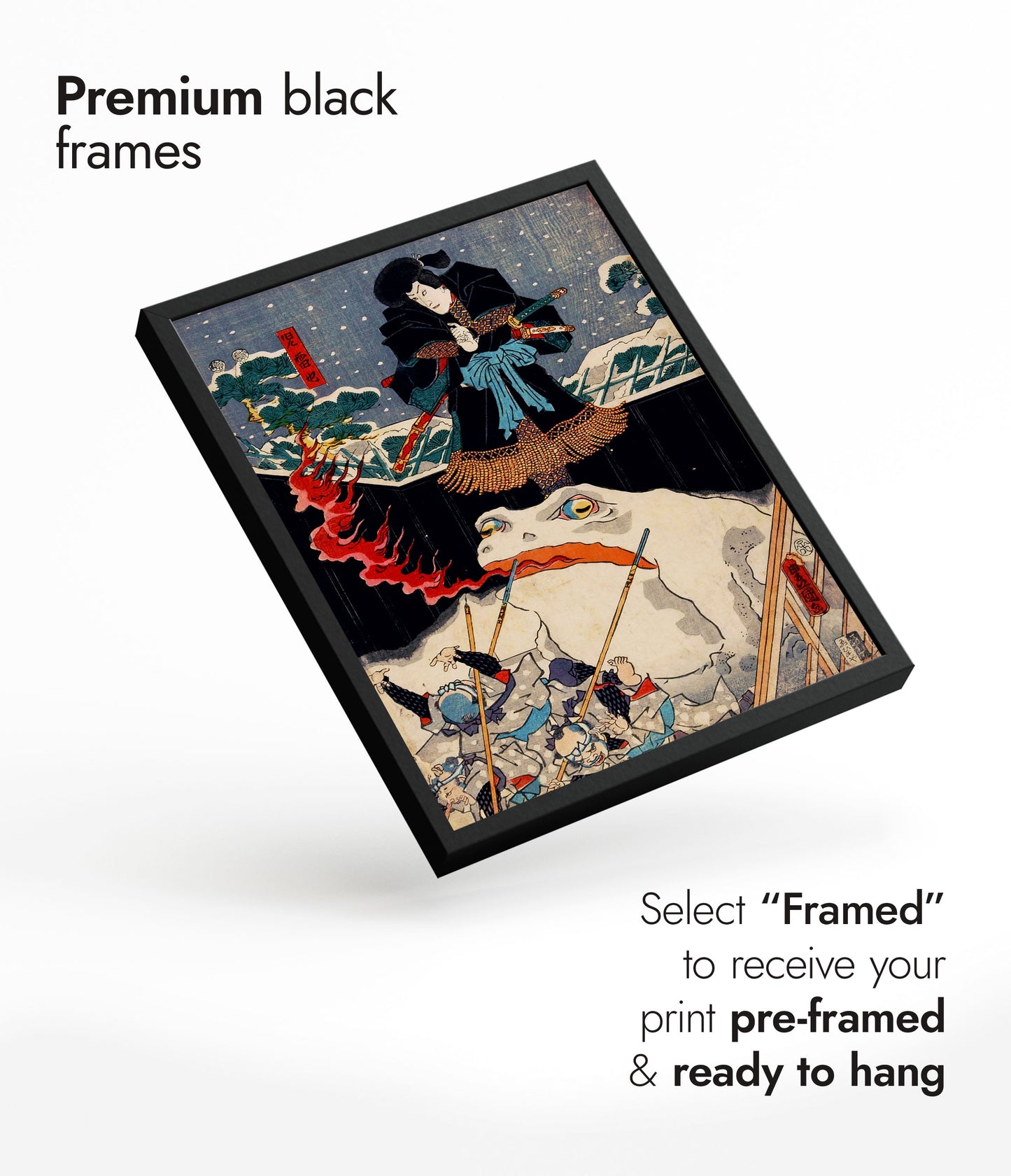 Sneeuwkikker die vuur ademt