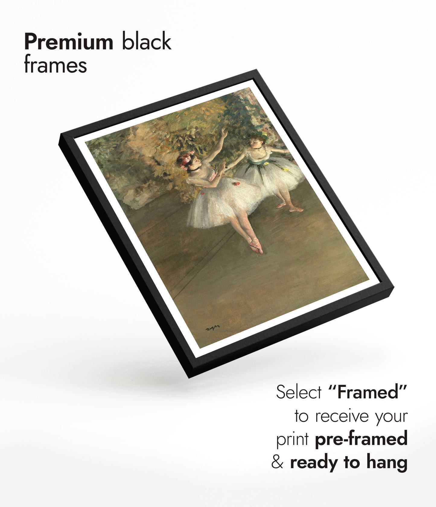 Zwei Tänzer auf einer Bühne