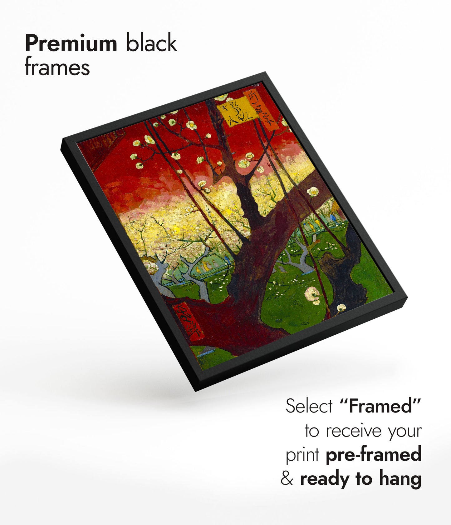 Blommande plommonträd efter Hiroshige