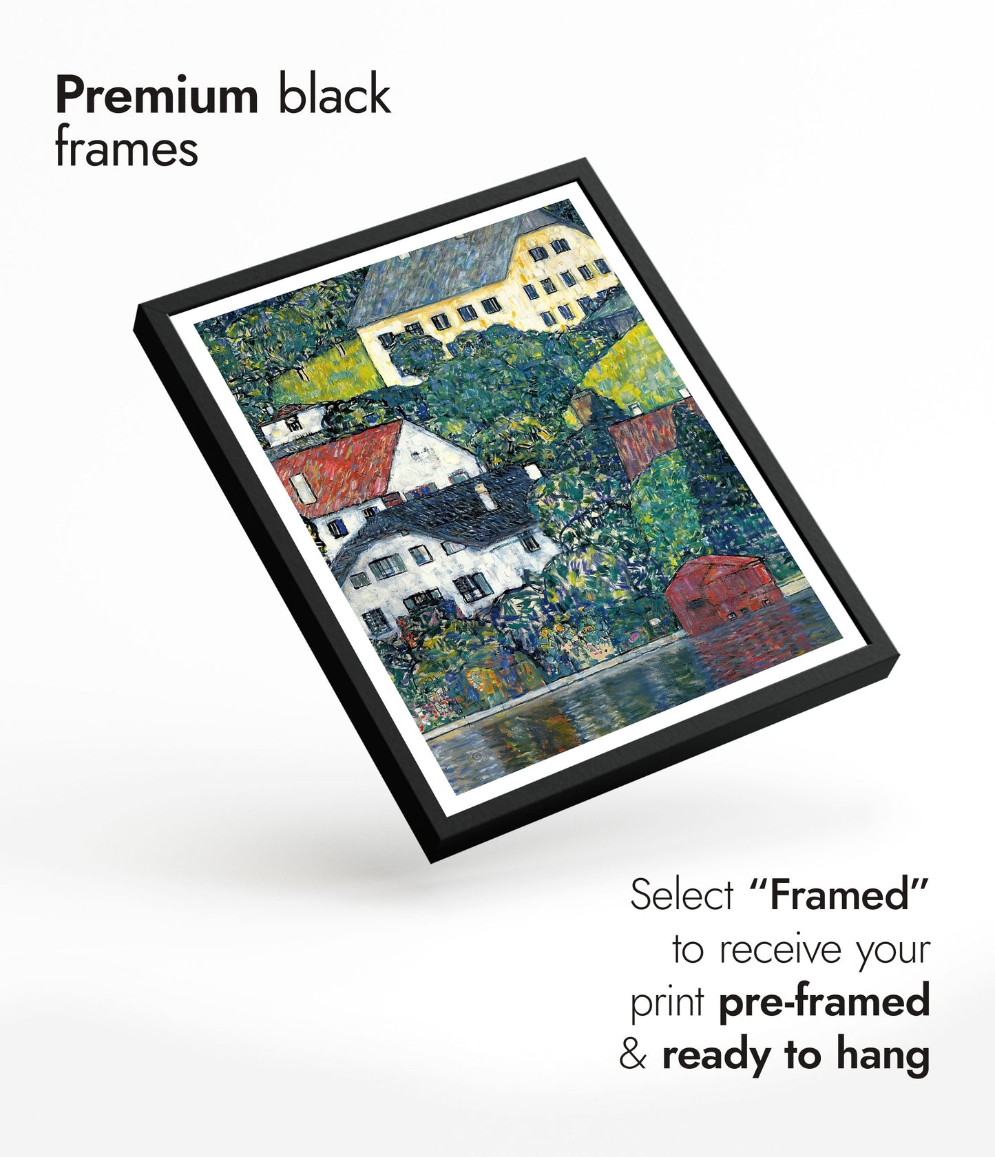 Houses at Unterach on the Attersee