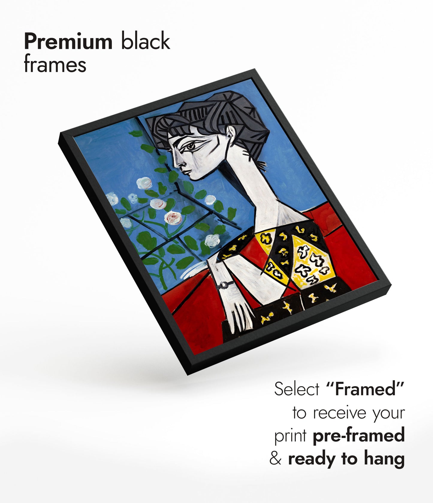 Jacqueline med blommor