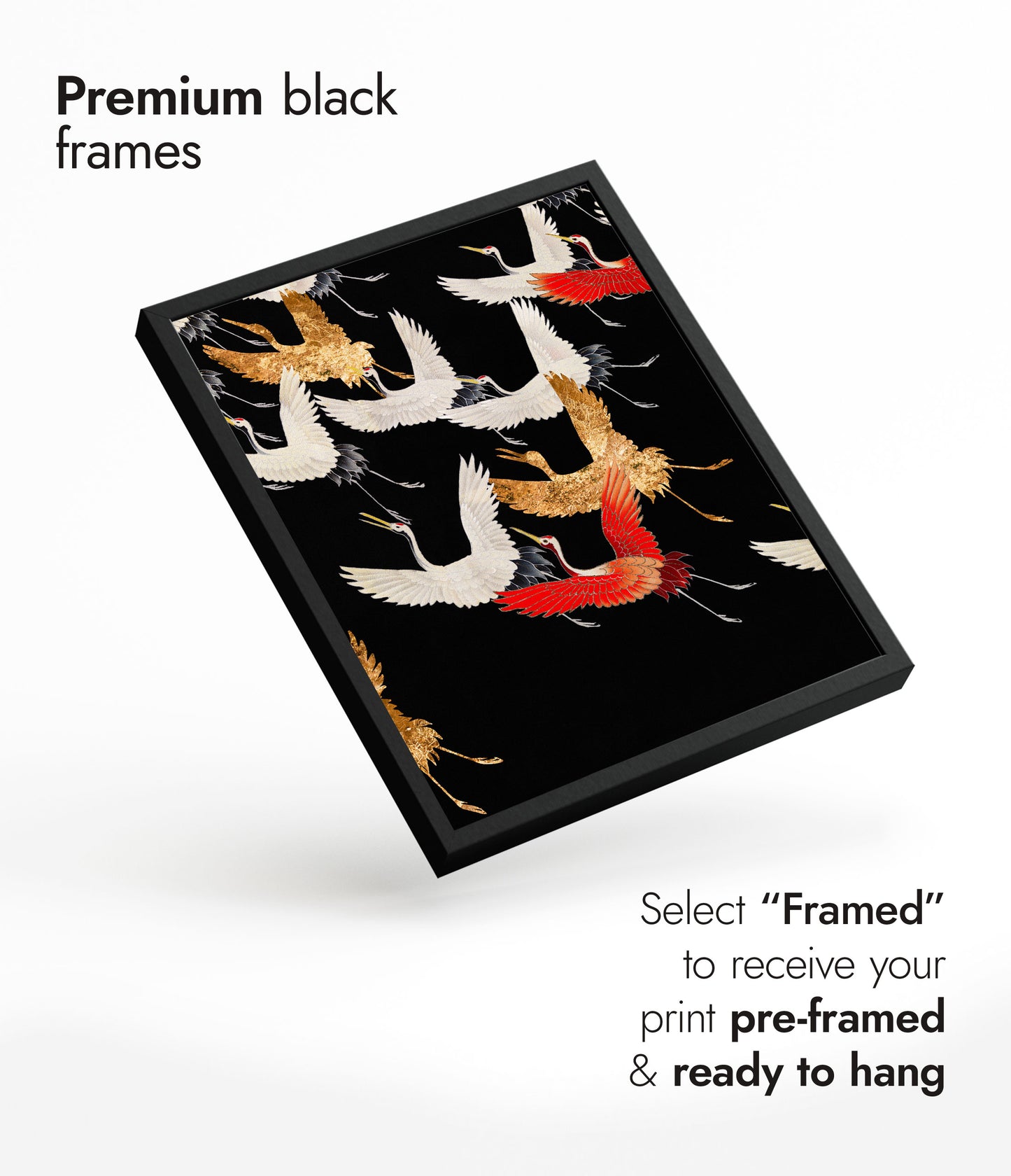 Japanese Flock of Cranes