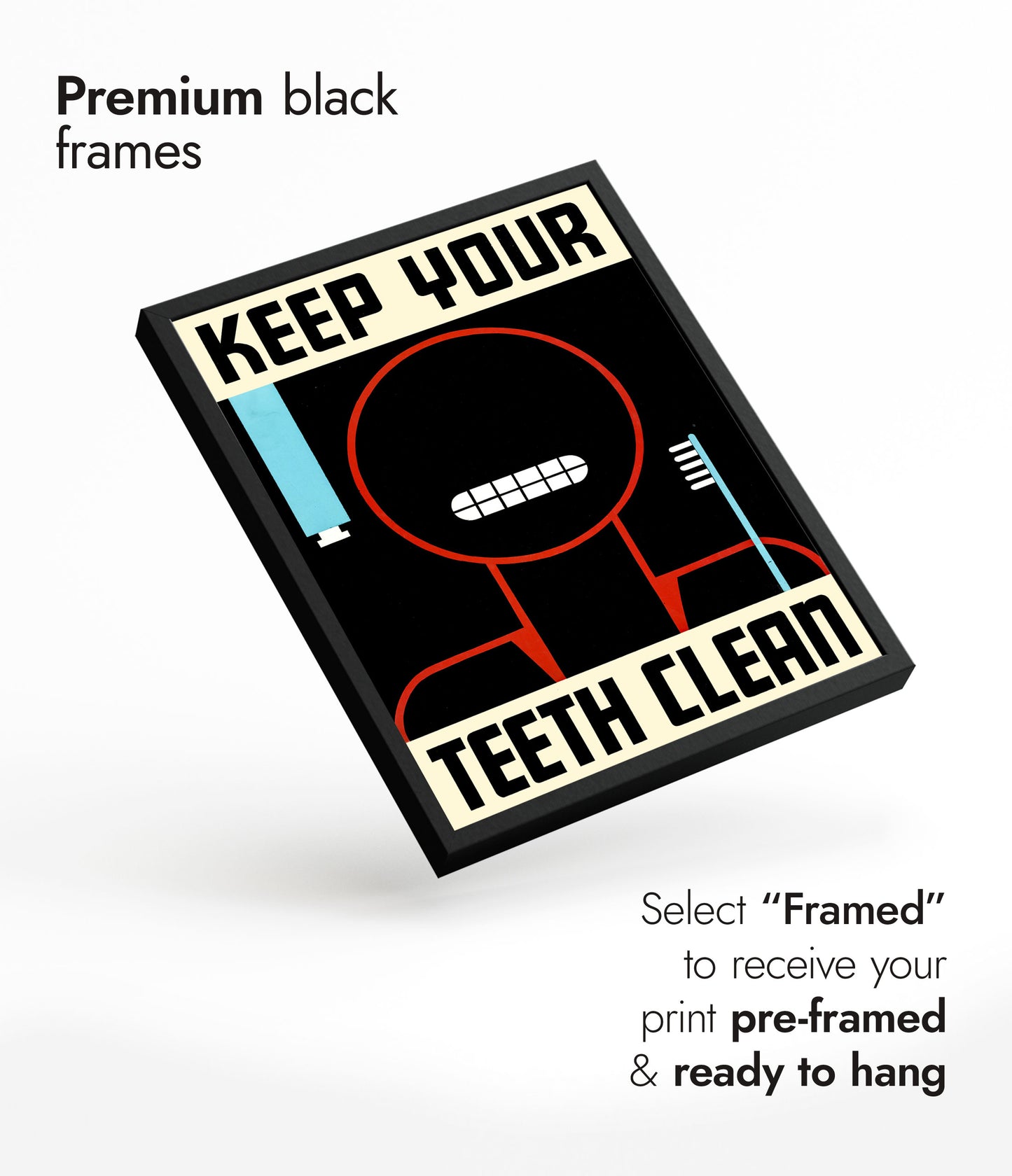 Halte deine Zähne sauber