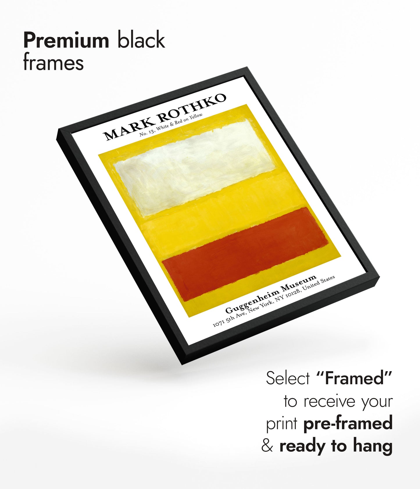 White & Red on Yellow