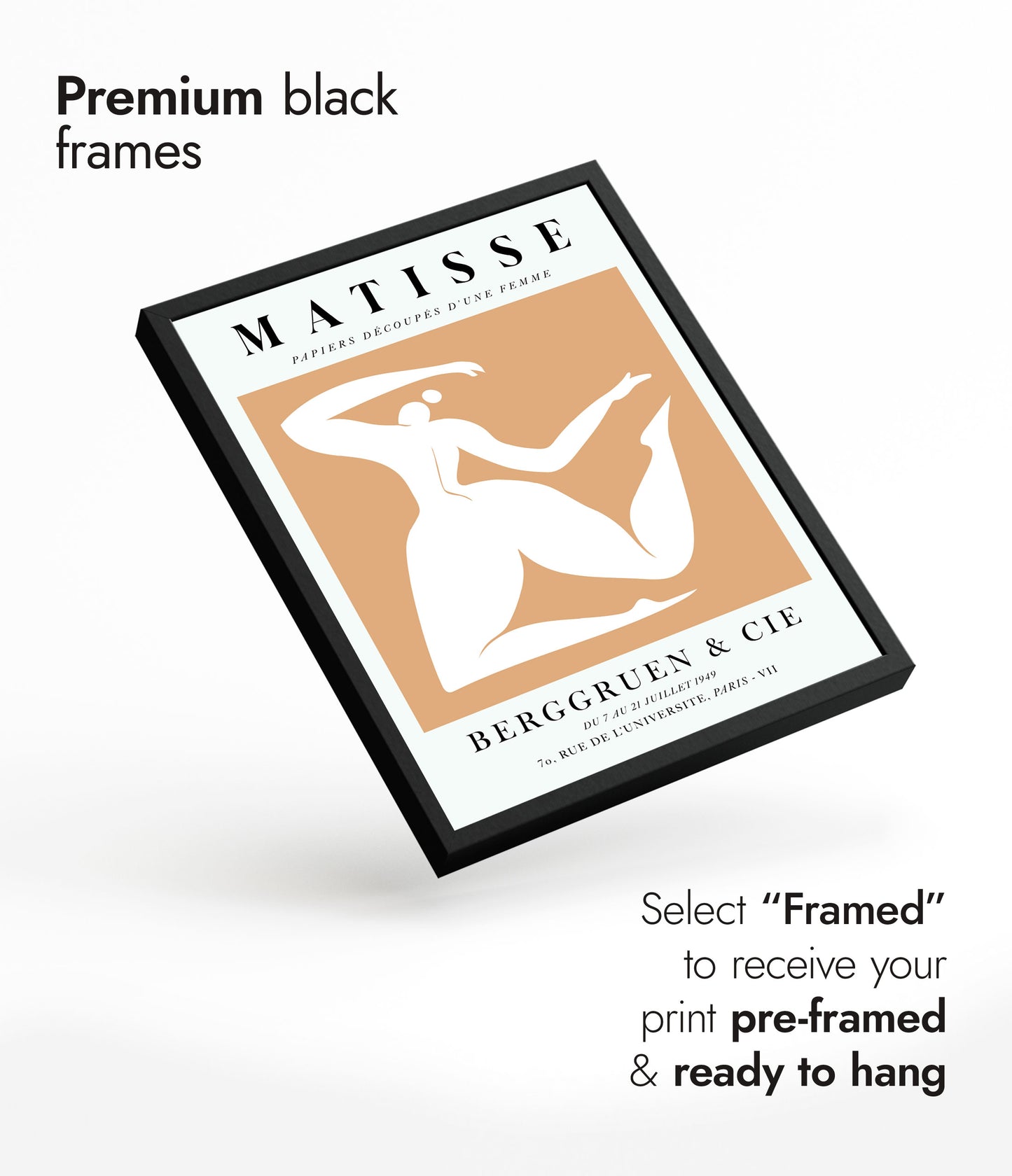 Eine orangefarbene Frau, akrobatisch