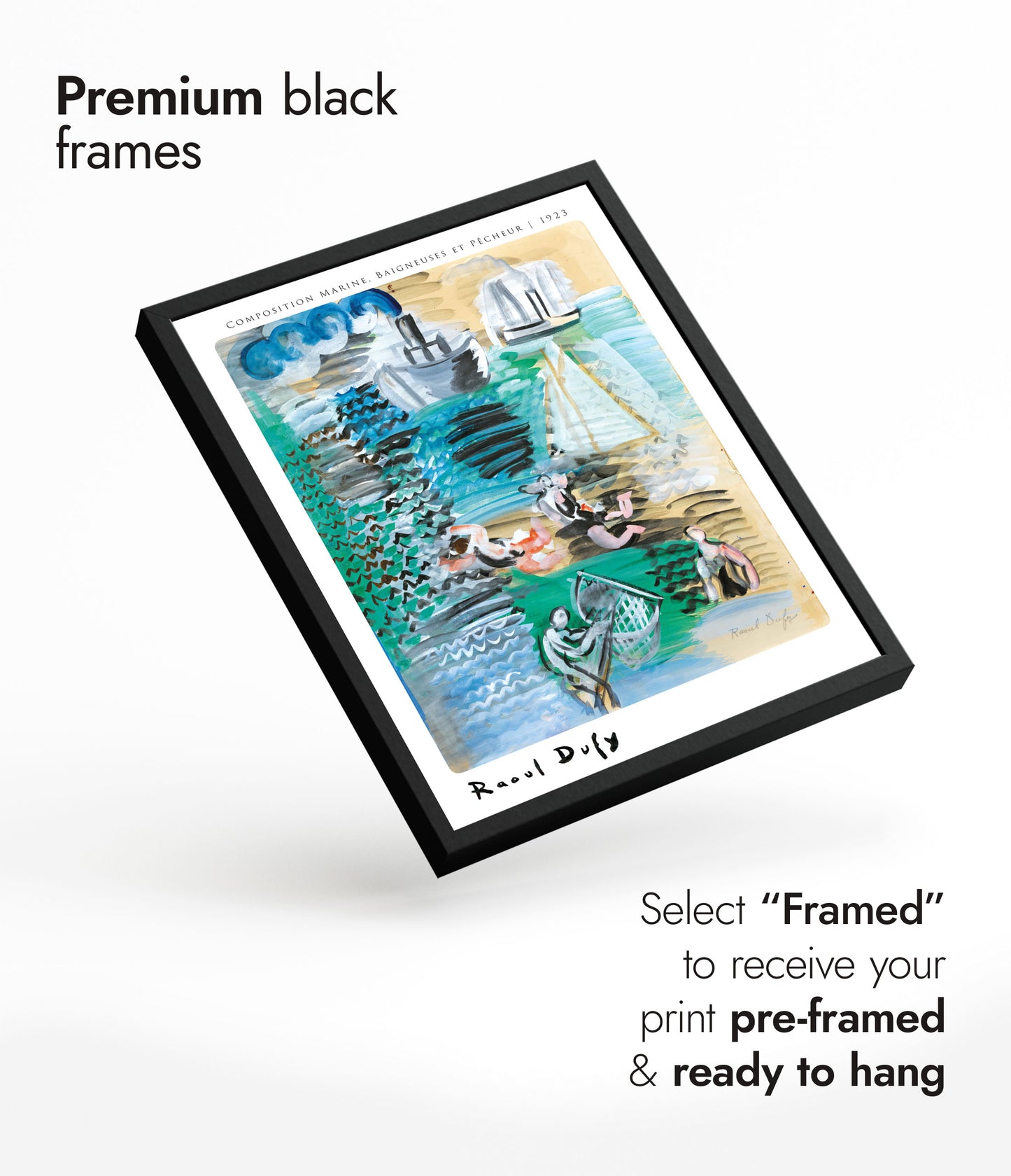 Composition Marine, Baigneusus et Pêcheur