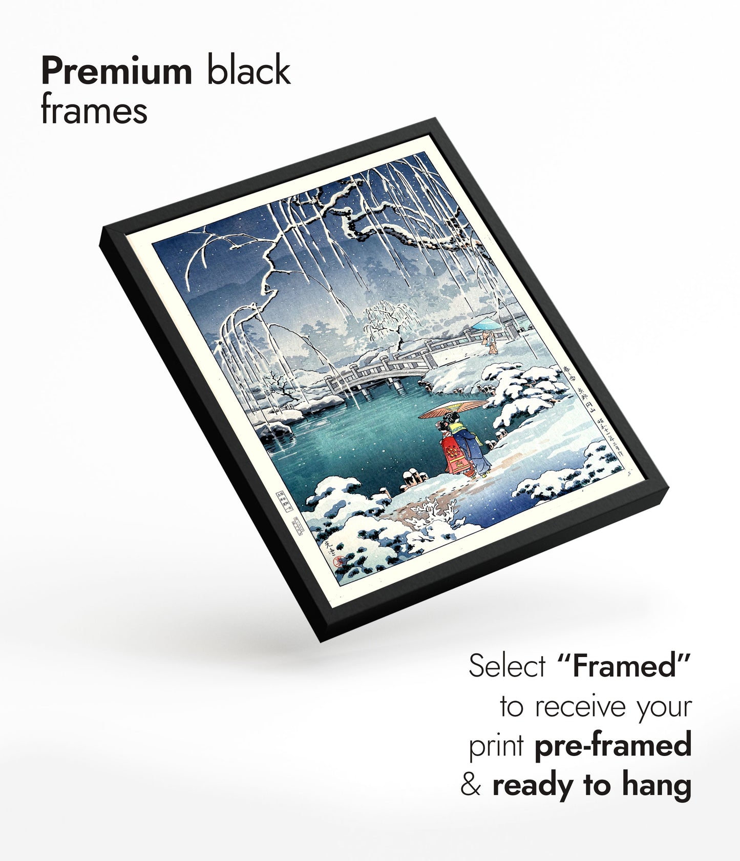 Vårsnö vid Maruyama, Kyoto