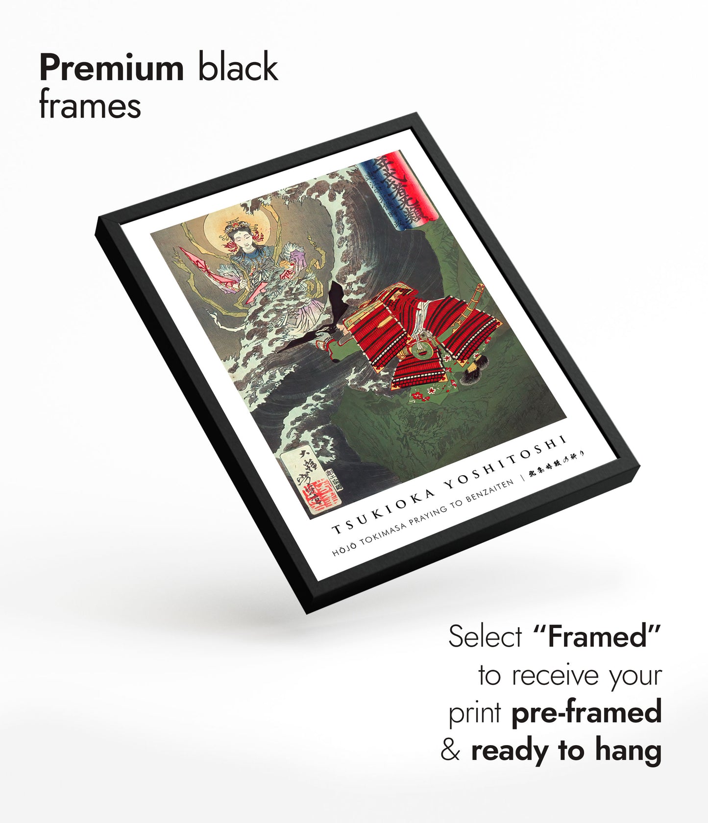 Hojo Tokimasa Praying to Benzaiten