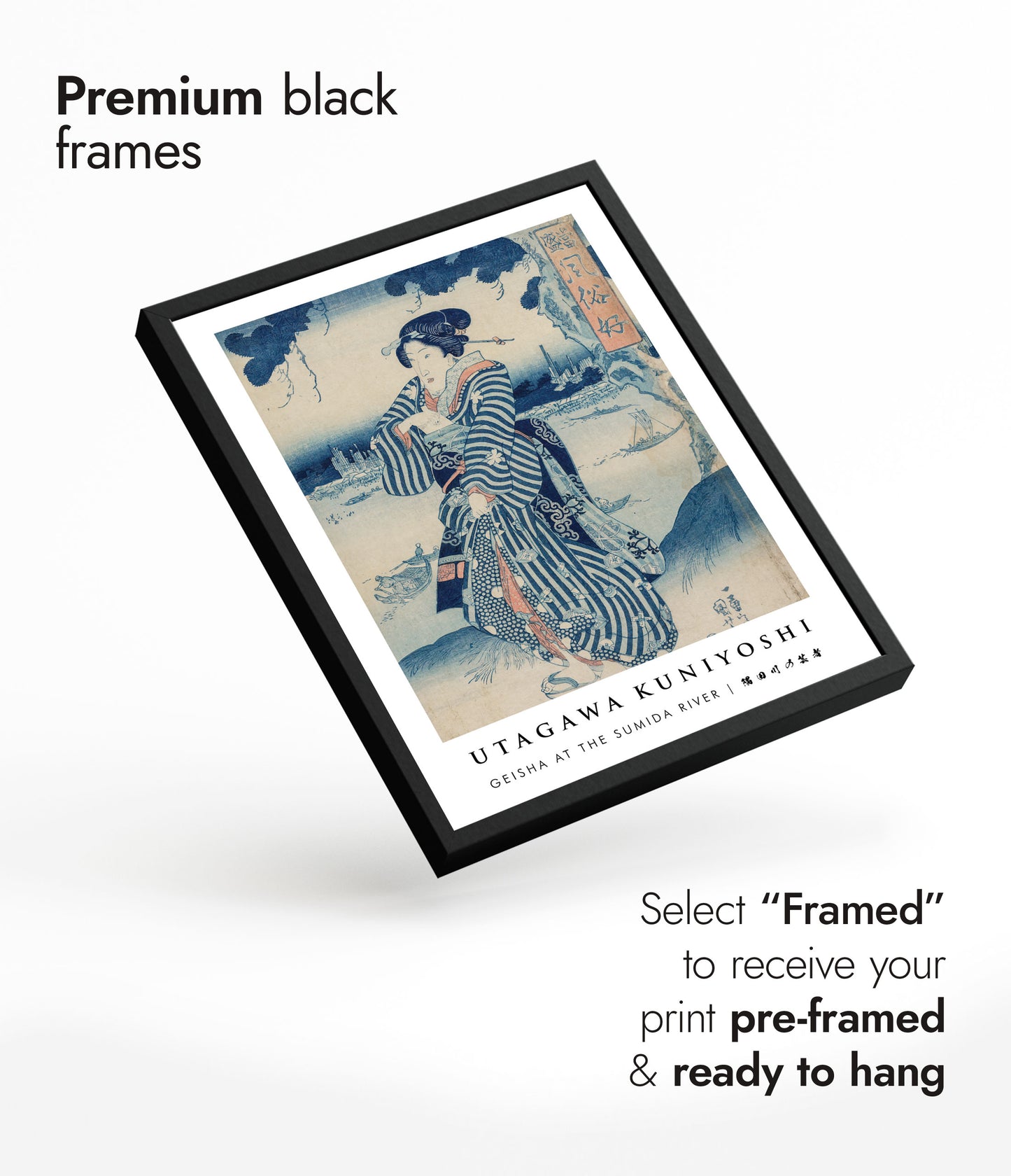 Geisha bij de Sumida-rivier