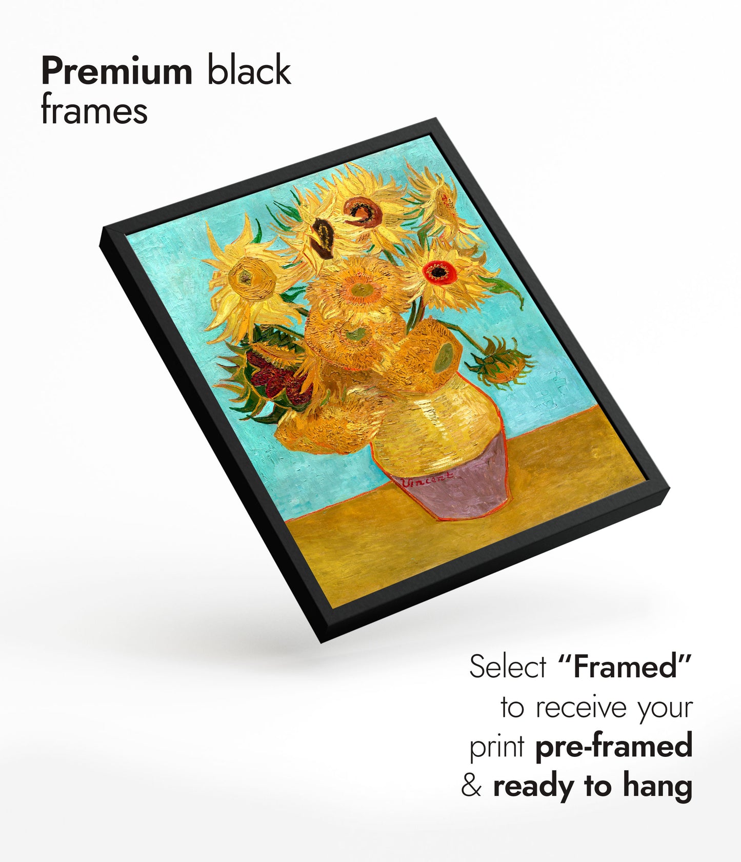 Vase aux douze tournesols