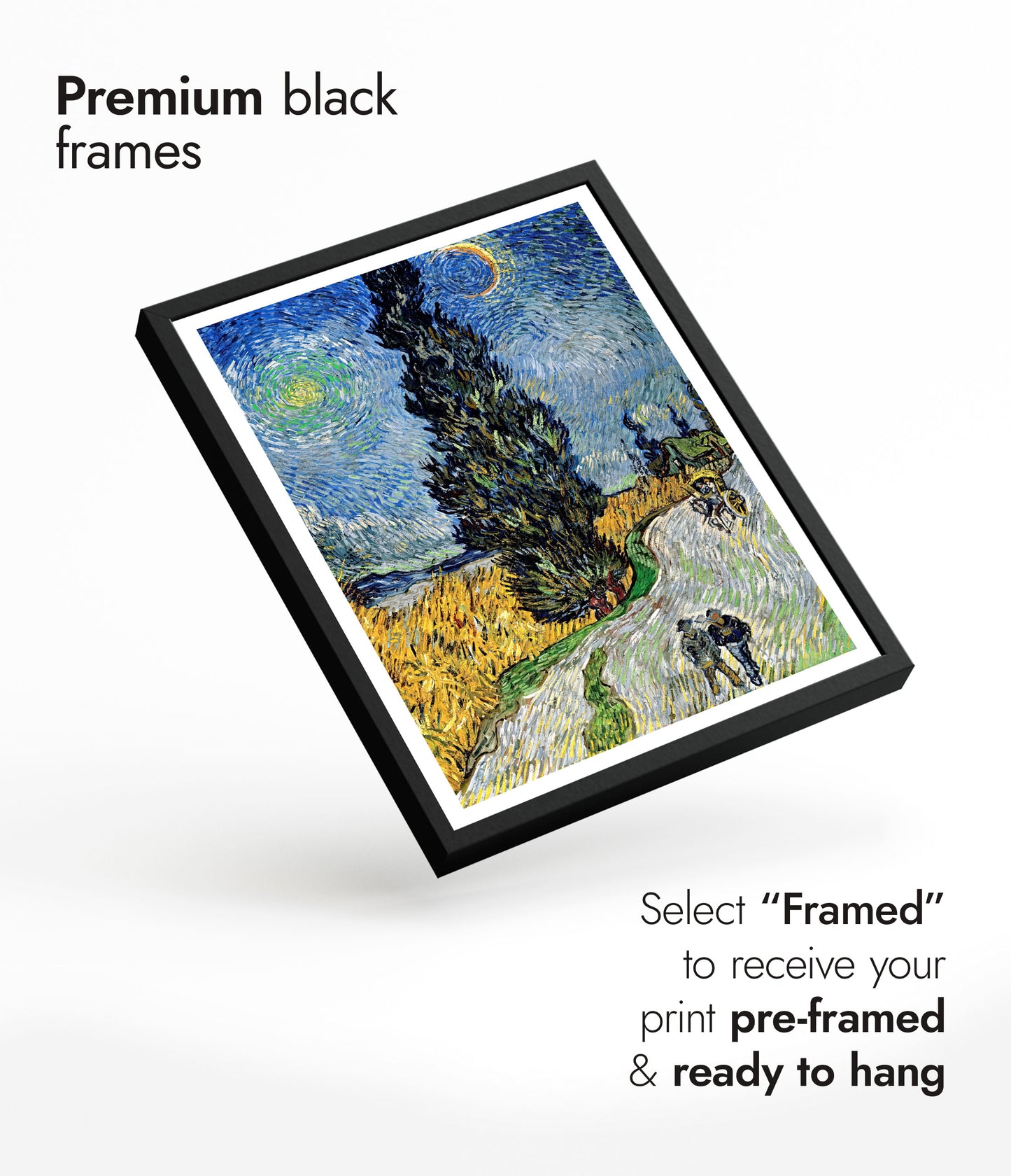 Country Road in Provence by Night