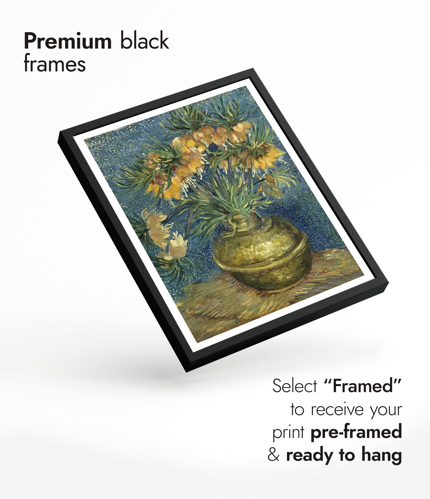 Imperial Fritillaries in a Copper Vase