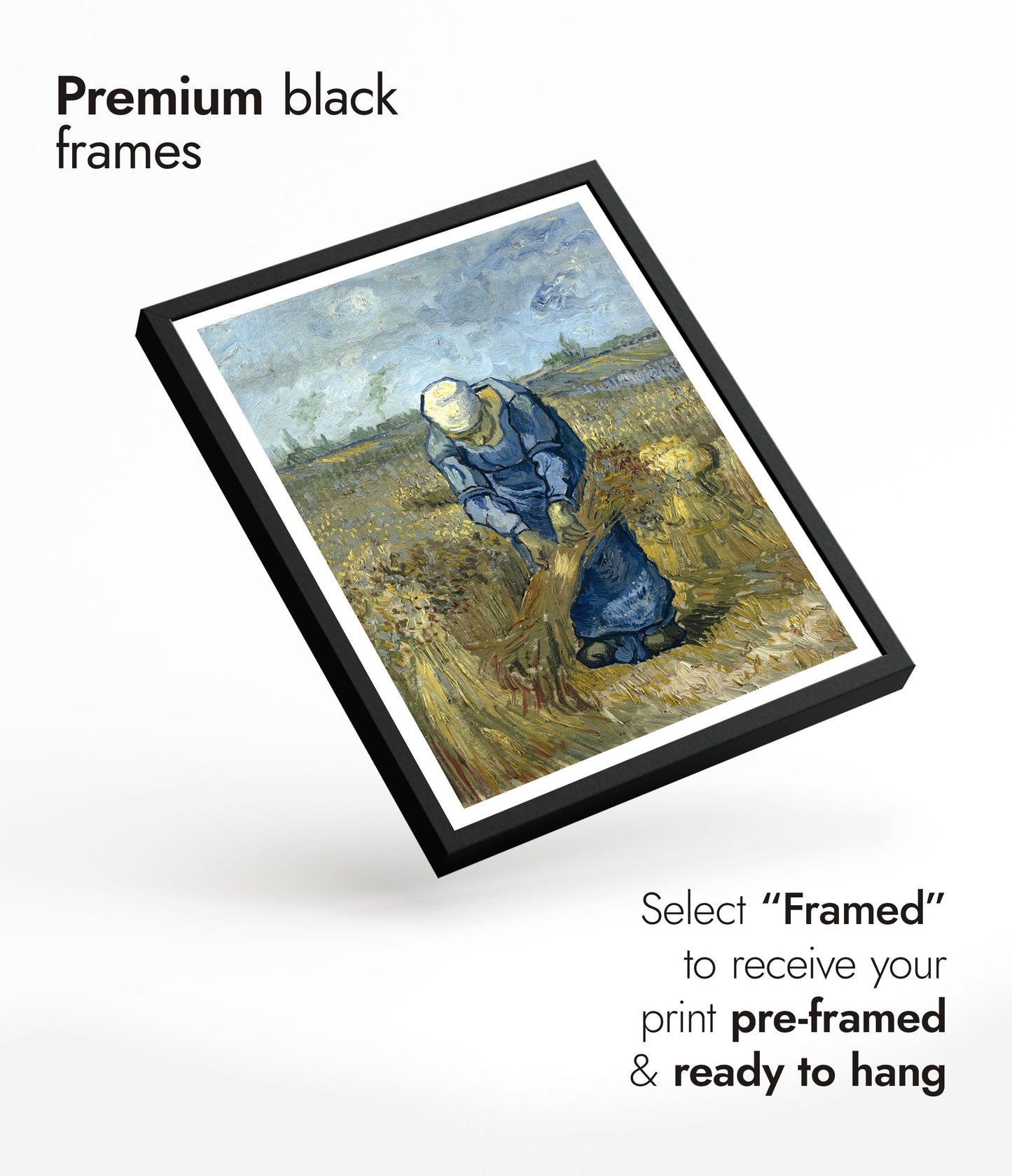 Bondska kvinna som binder kärvar