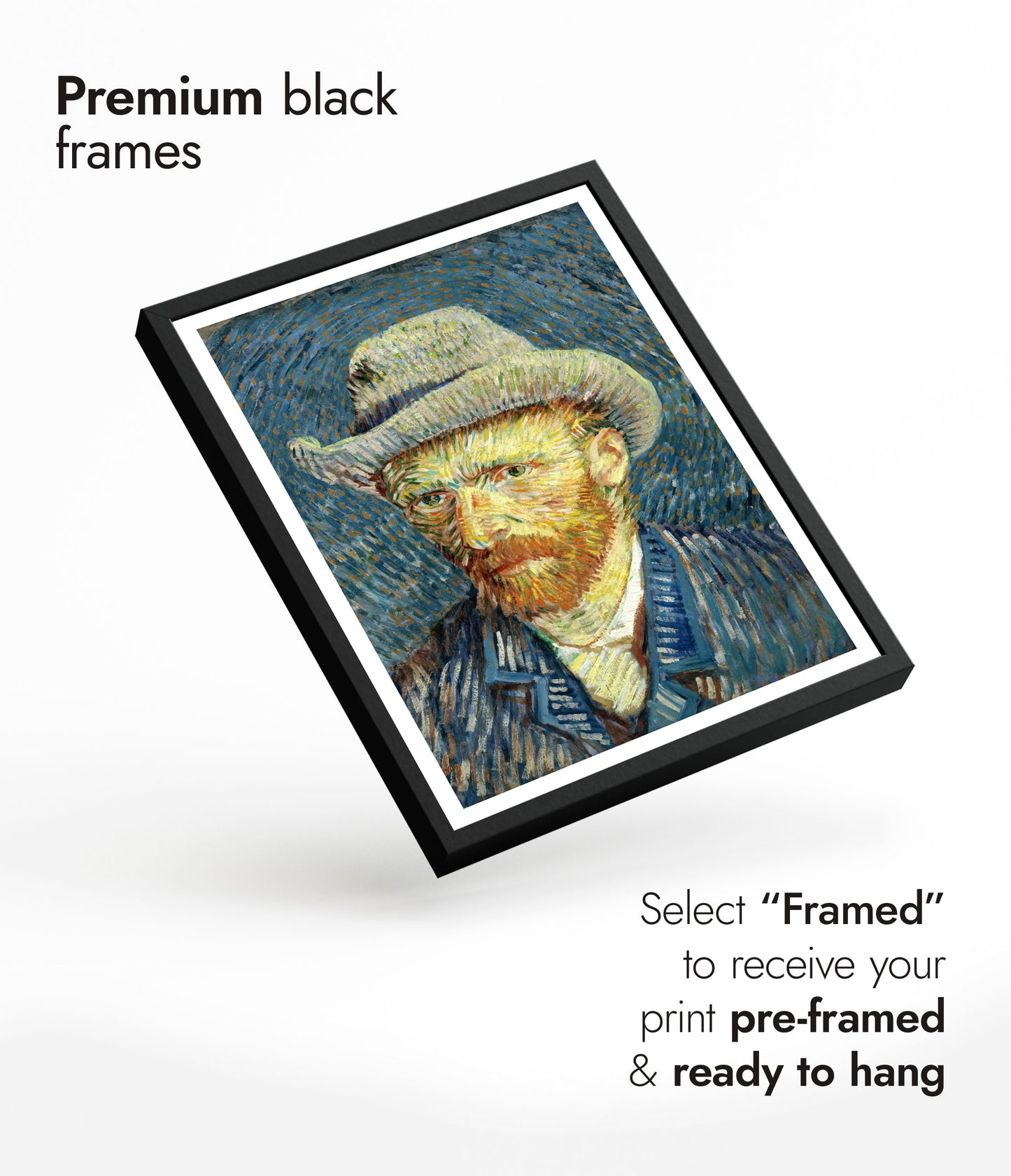 Self Portrait with Grey Felt Hat