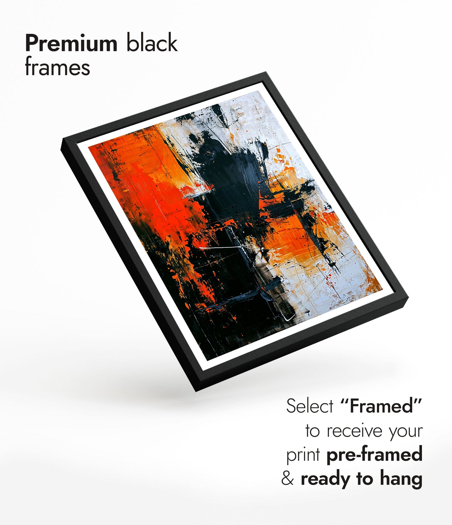 Neutral mit orangefarbenem Akzent, Porträt III