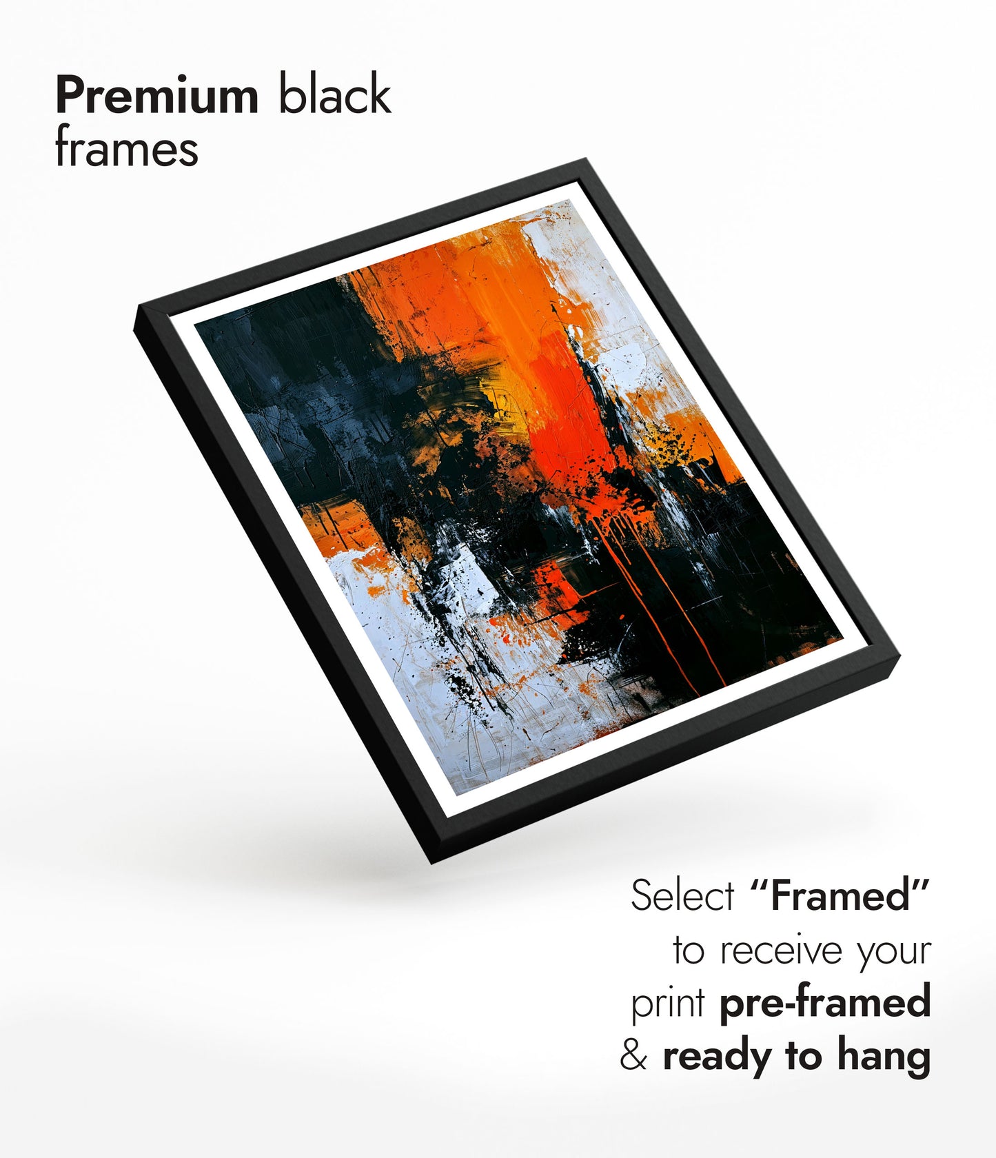 Neutral with Orange Flourish, Portrait II