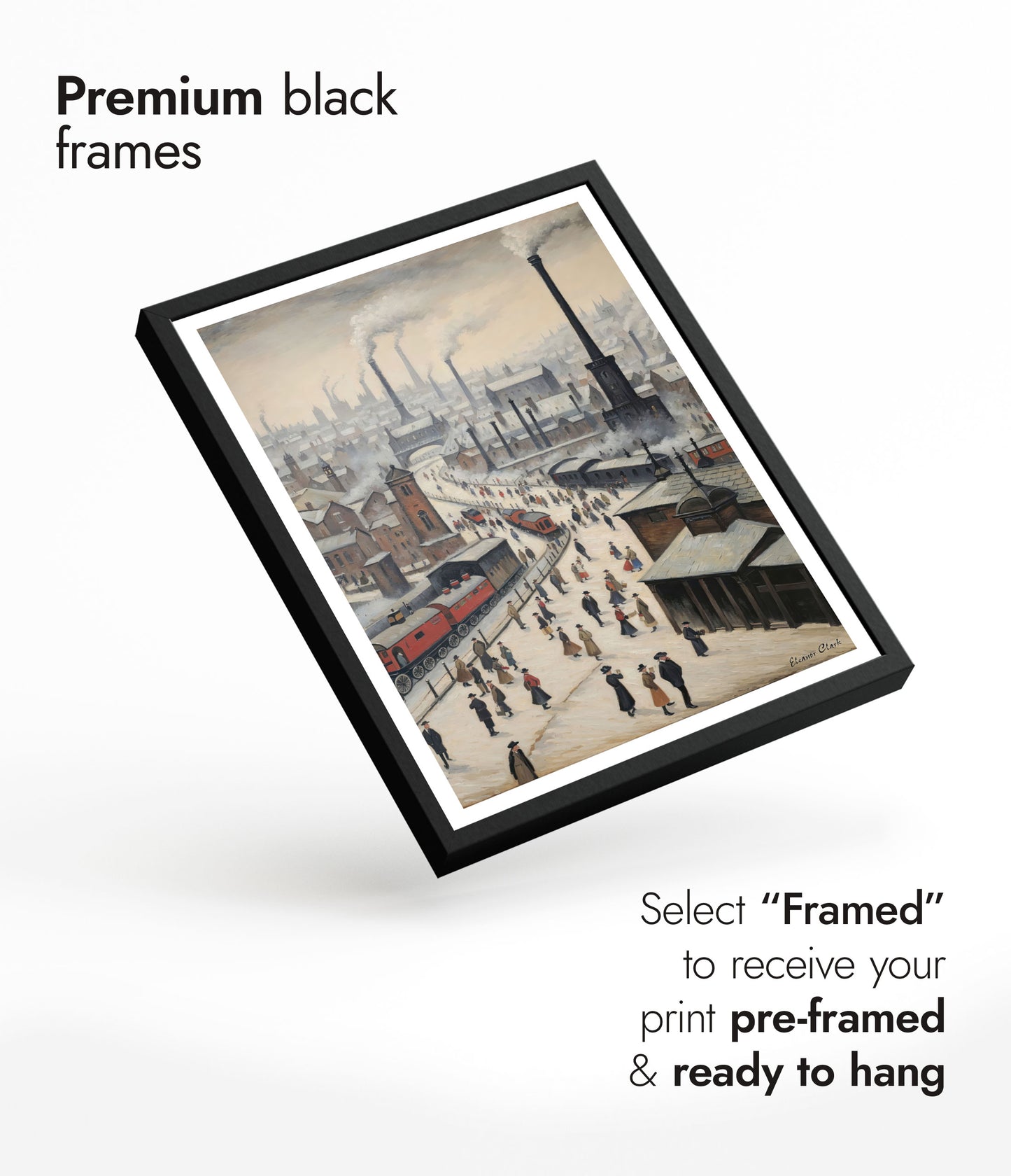 Kohlebetriebene Stadtsilhouette