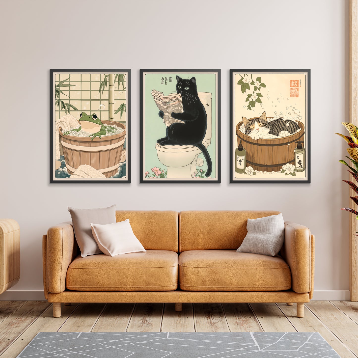 Anime Badkamer Katten