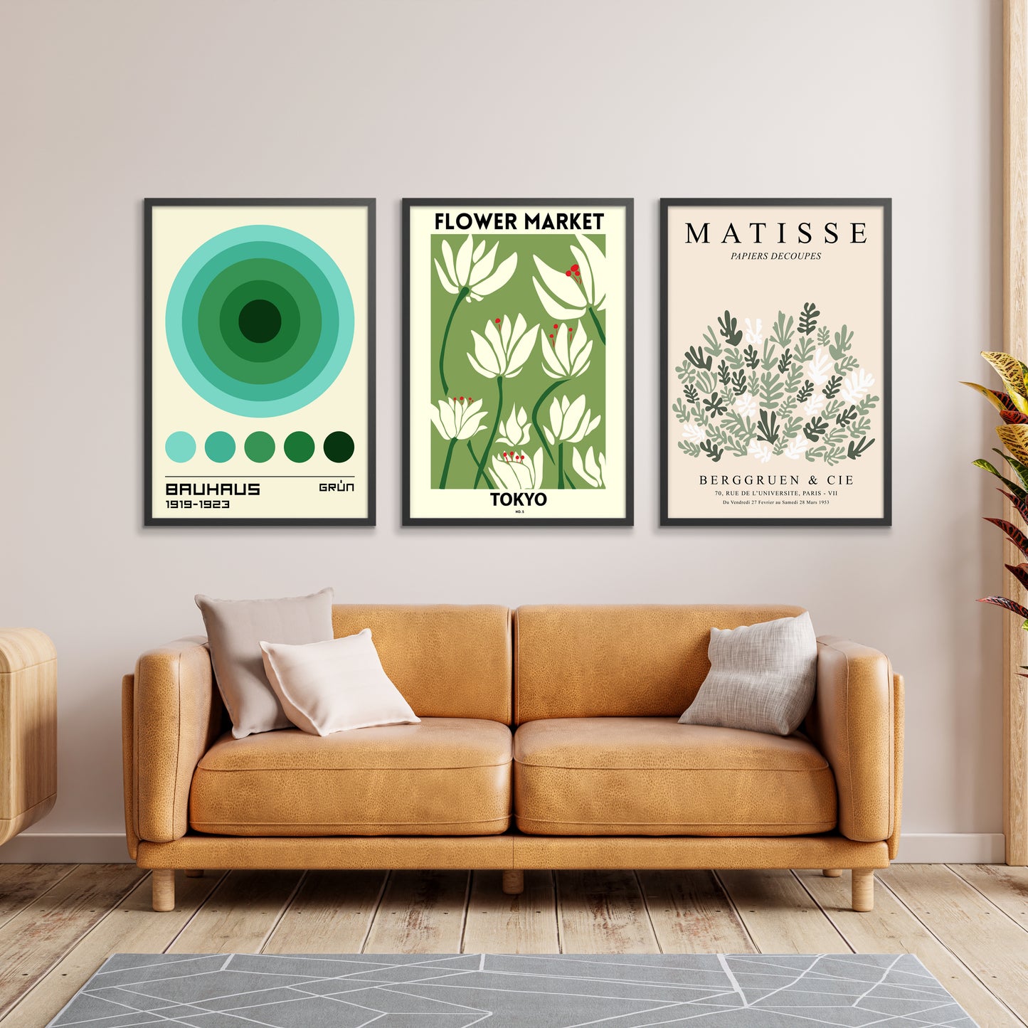 Trio Vert du Milieu du Siècle