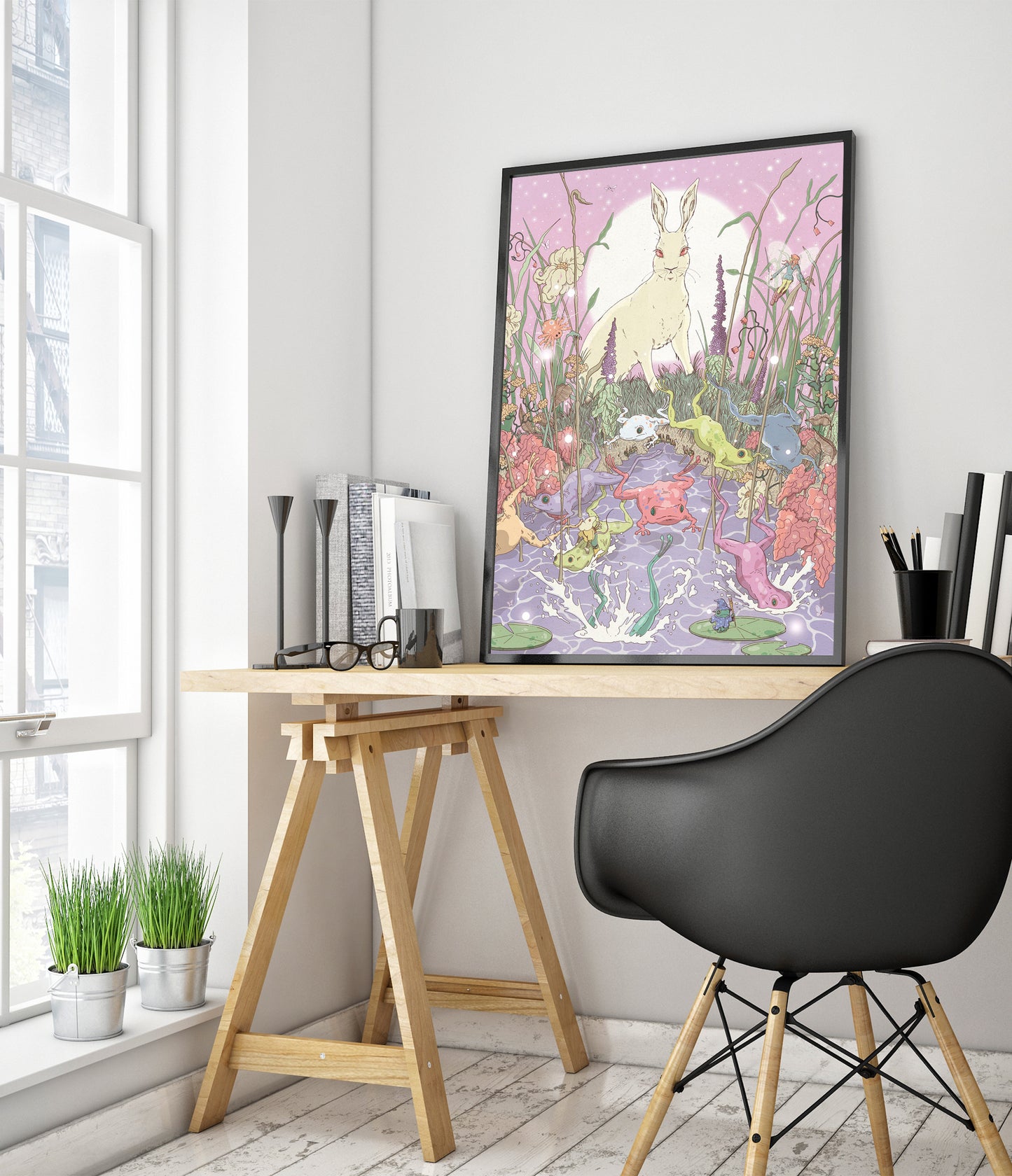 The Hare and the Frogs