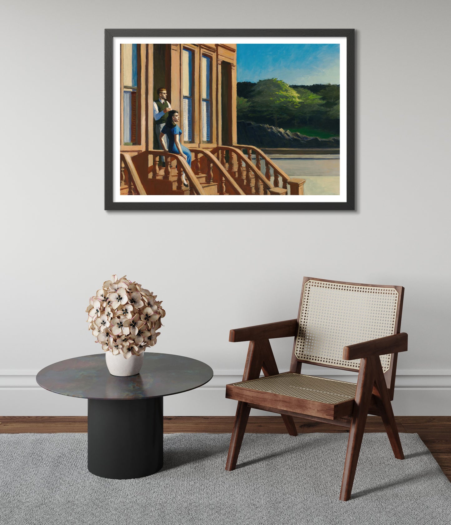 Sonnenlicht auf Braungefärbten Steinhäusern