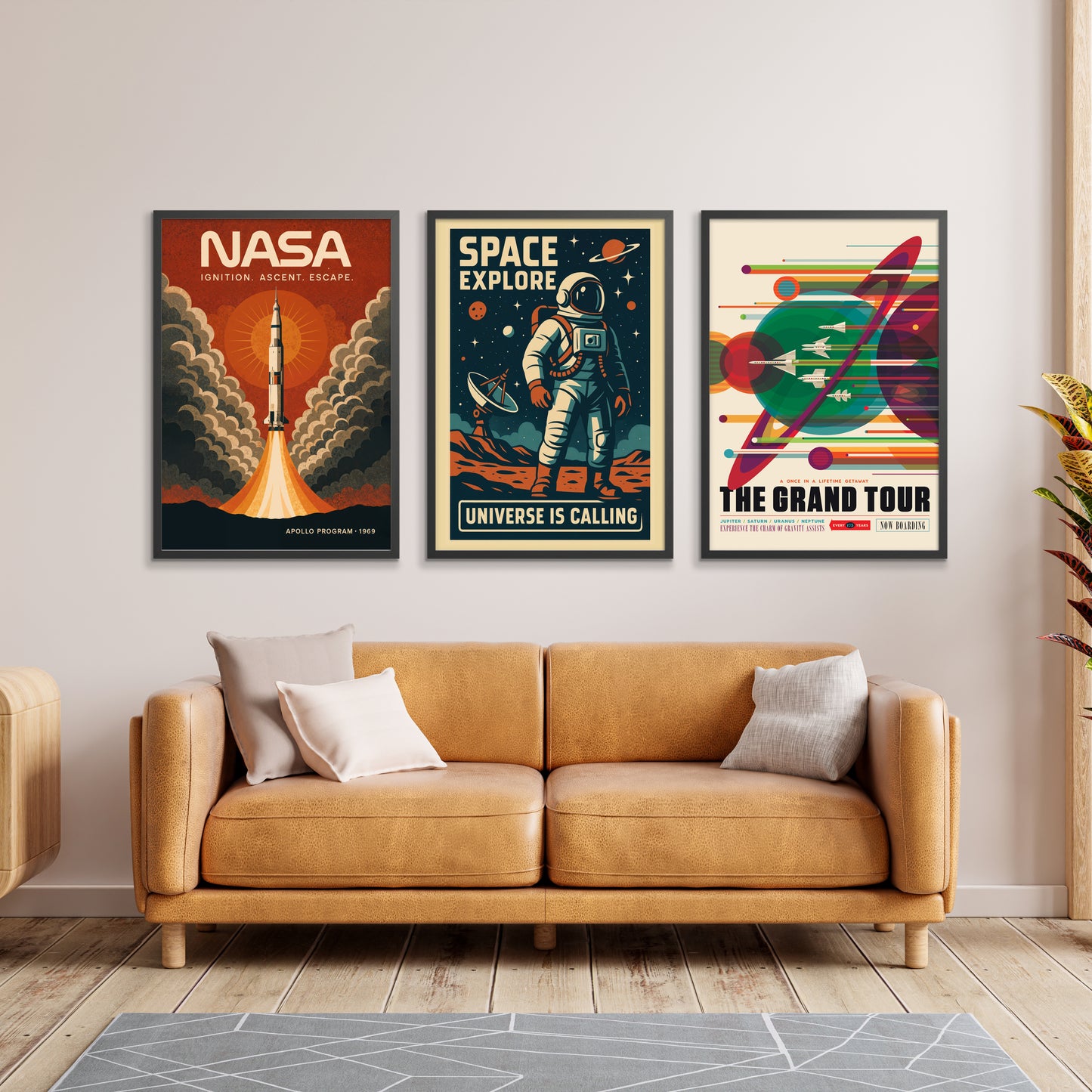 Klassisches Weltraum-Trio