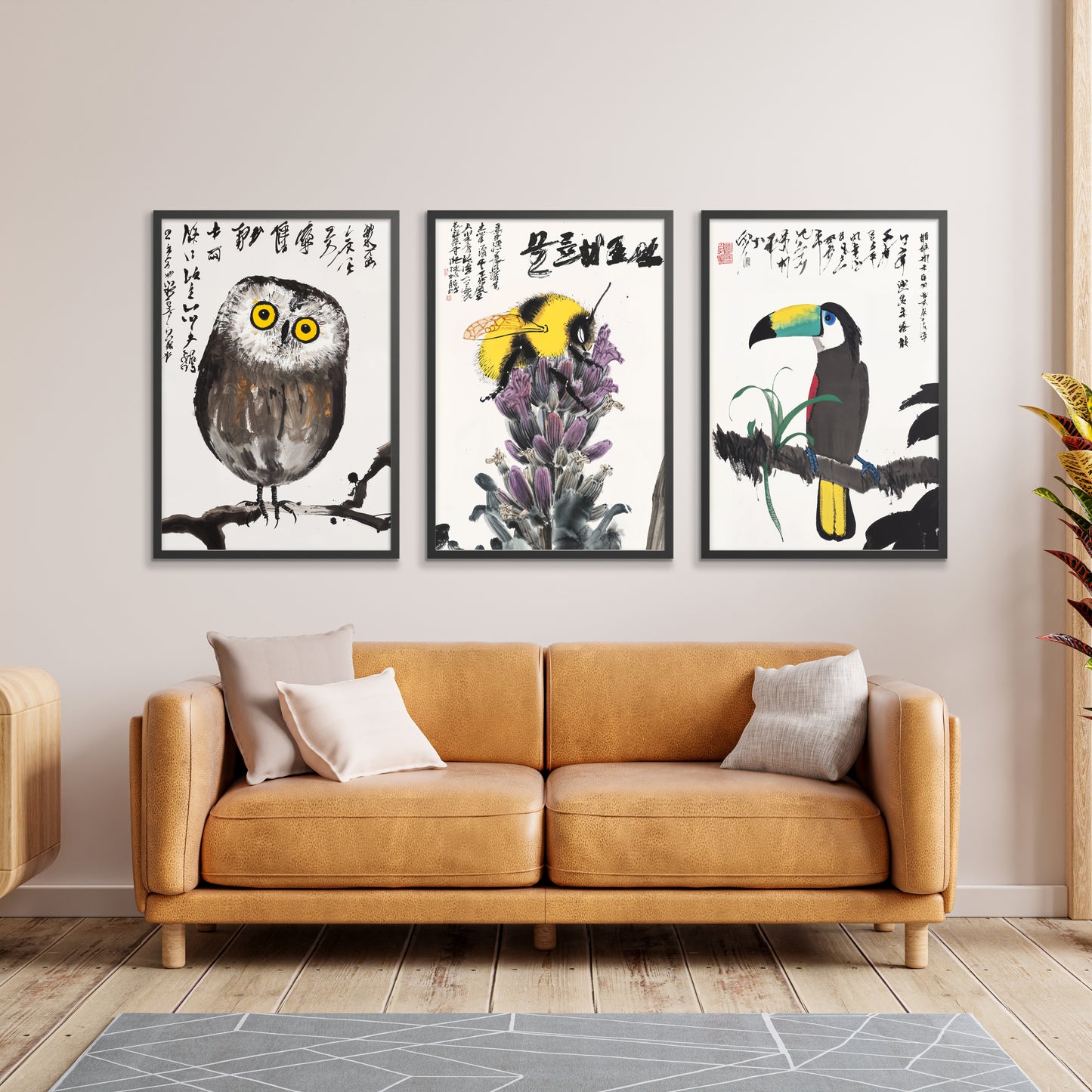 Japanese Wildlife Studies Triple