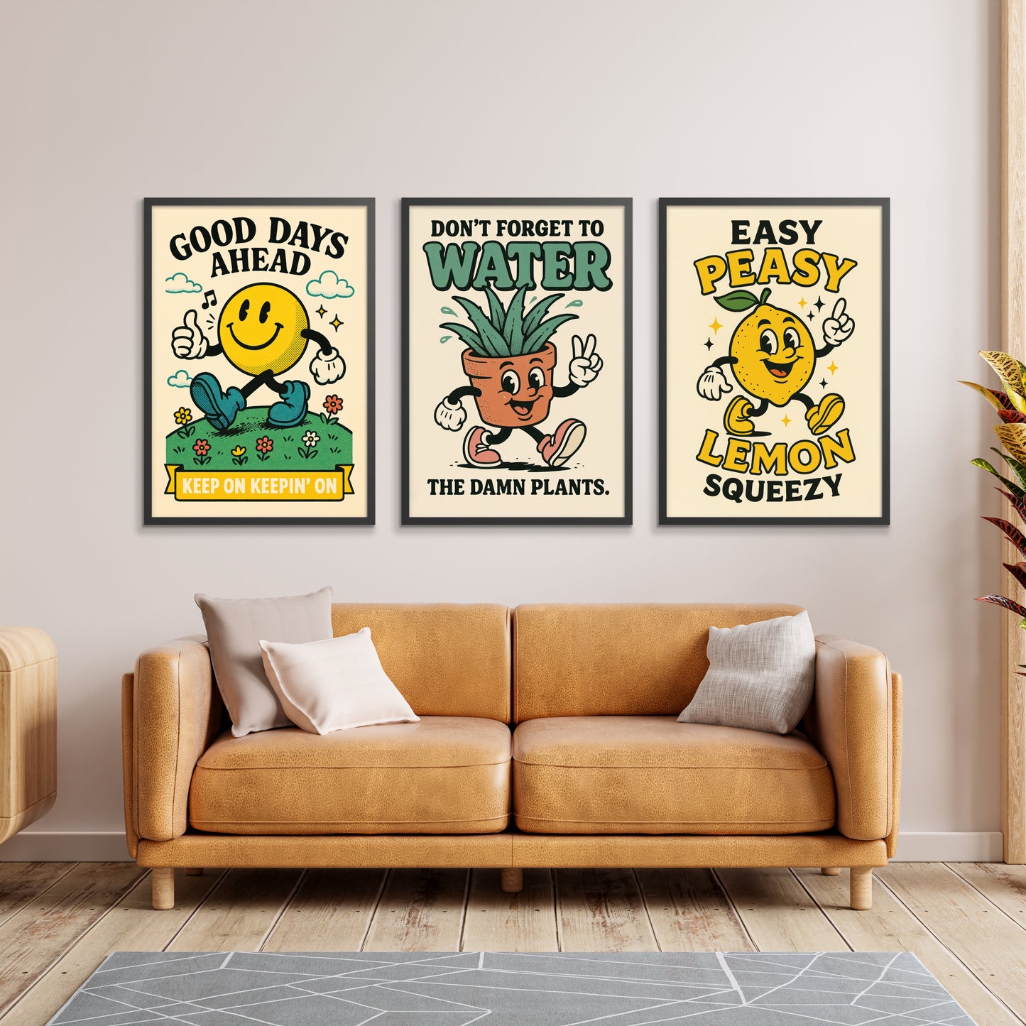 Sommermaskottchen-Trio