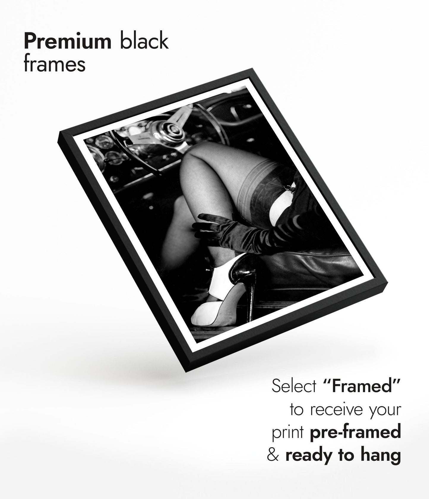 Driving Classic in High Heels