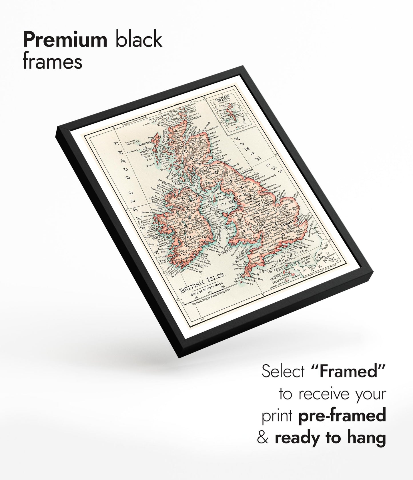 Cartographic Map of the British Isles