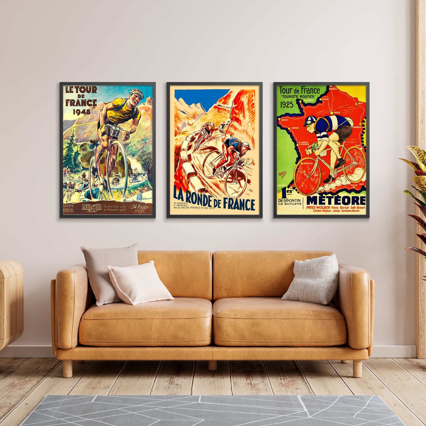 Ensemble vintage du Tour de France