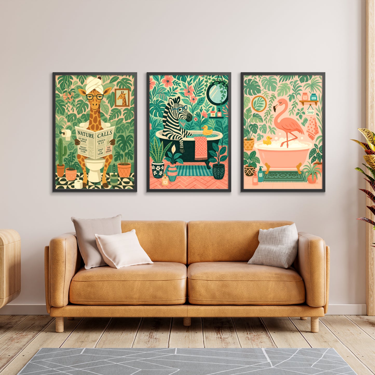 Ensemble de salle de bain bohème