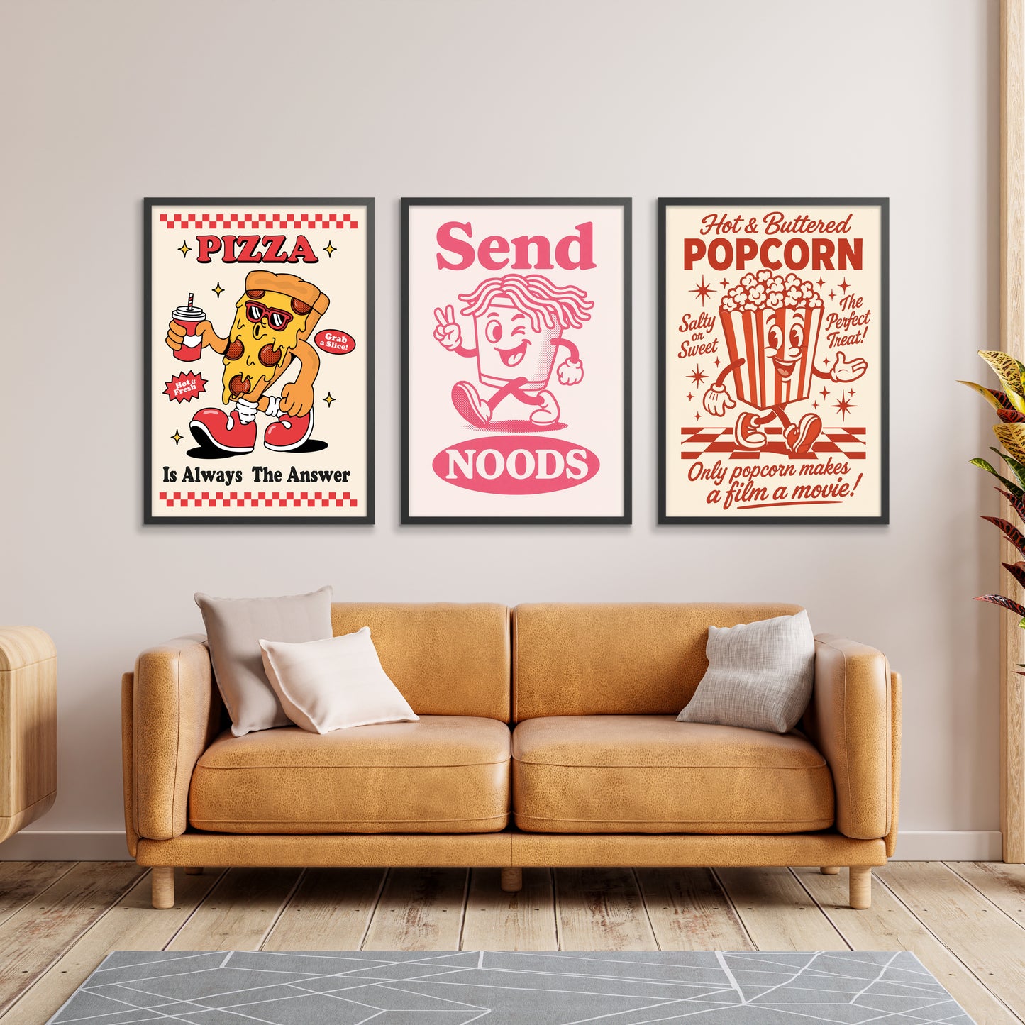 Klassische Food-Maskottchen