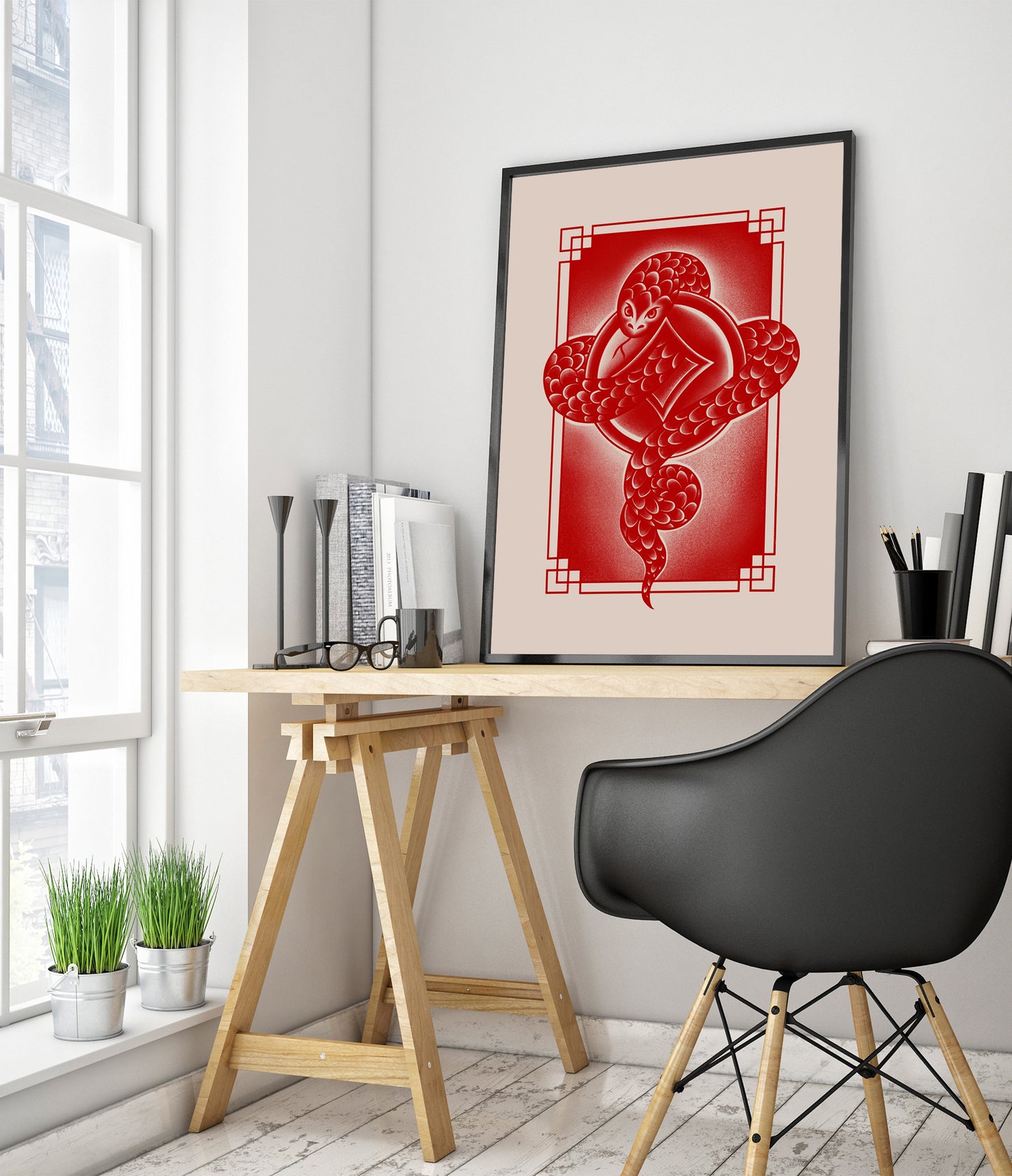 Snake, Chinese Zodiac Red