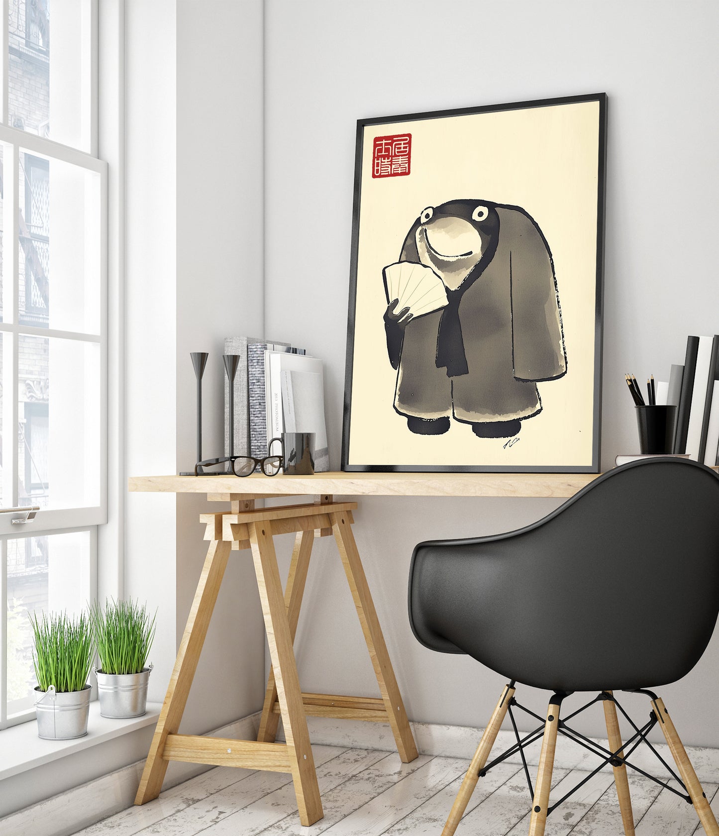 Frog With Single Fan