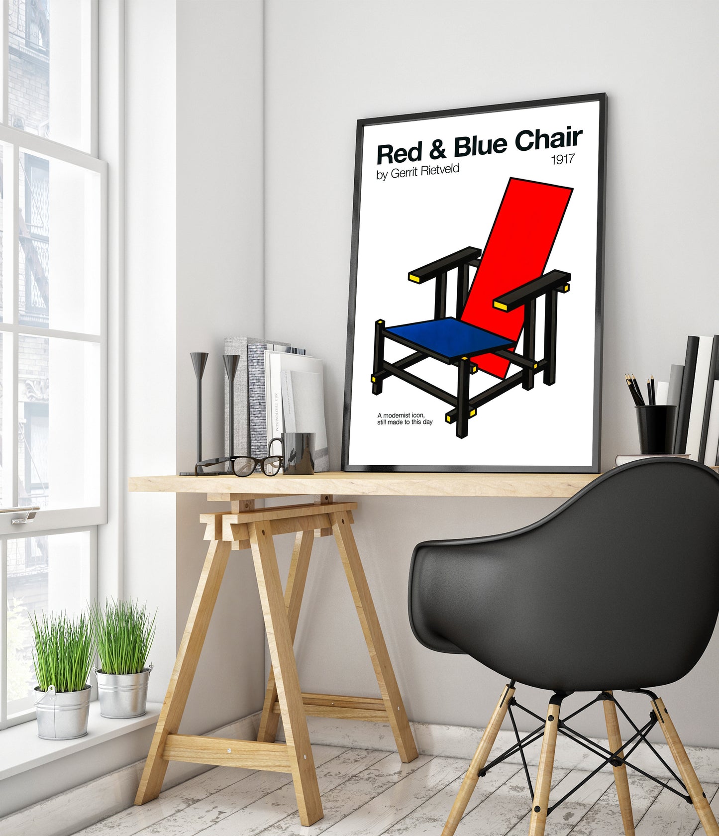 Red & Blue Chair
