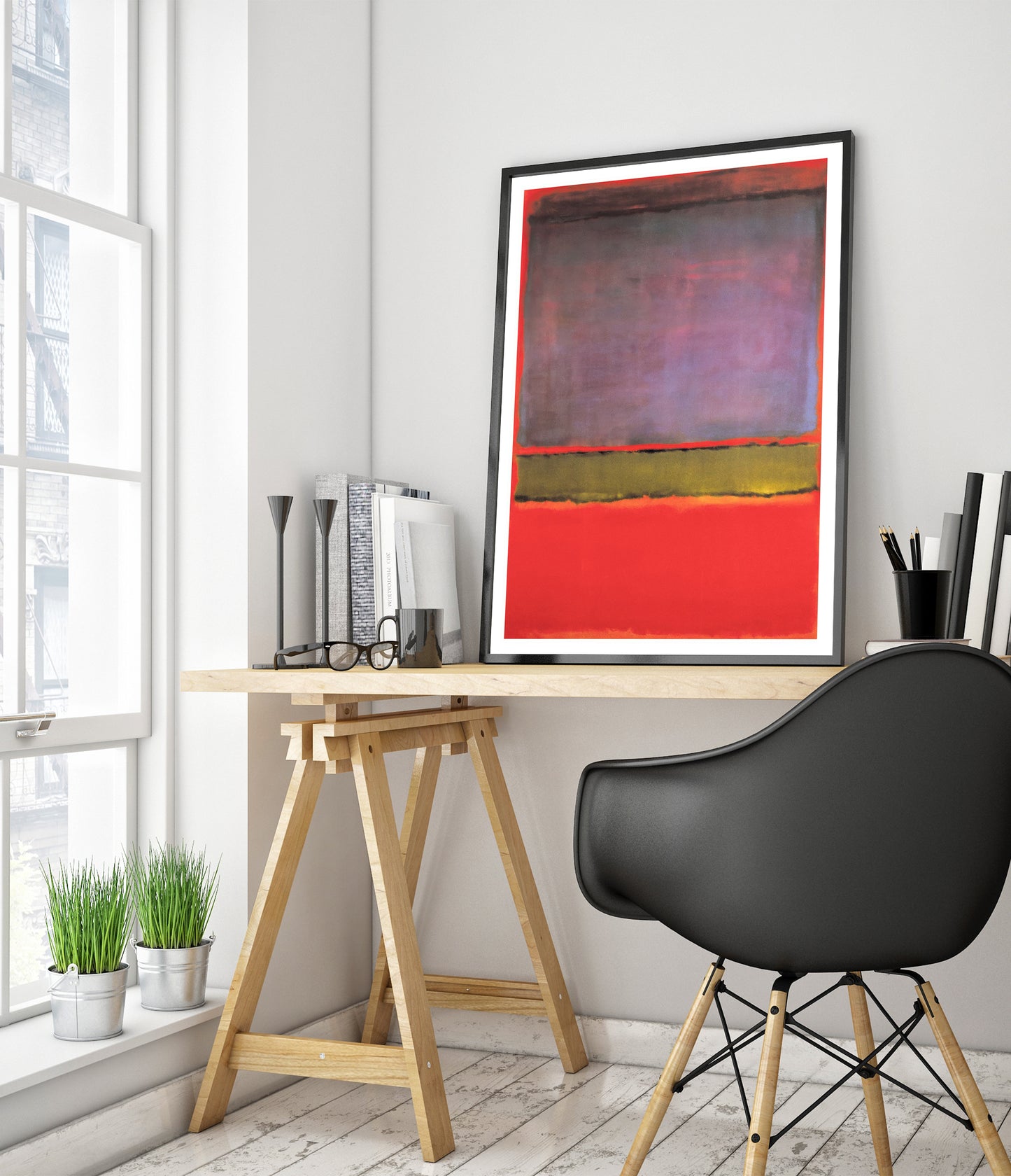 Nr. 6 (Violett, Grün & Rot)