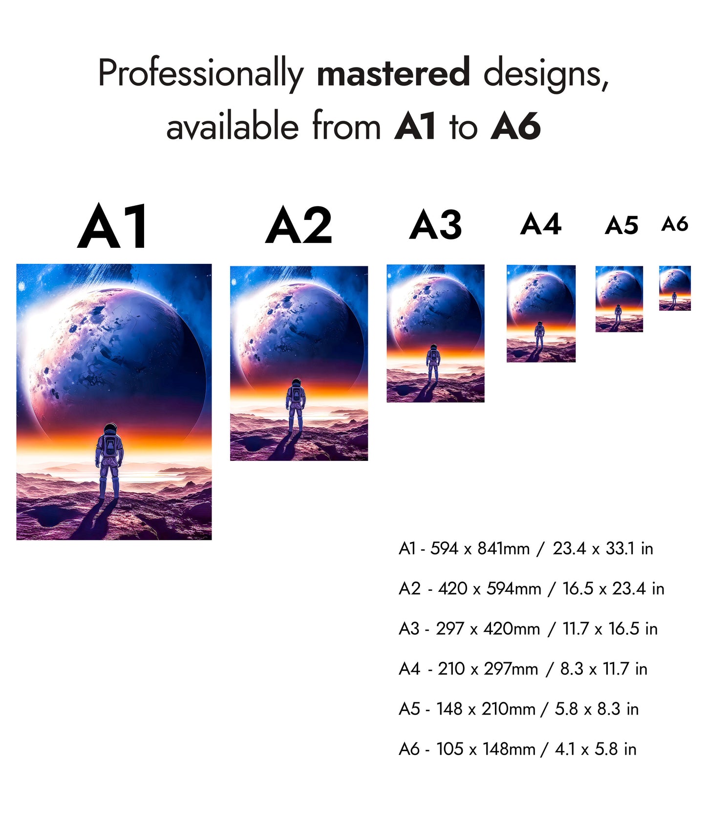 Vue d'un astronaute sur la galaxie