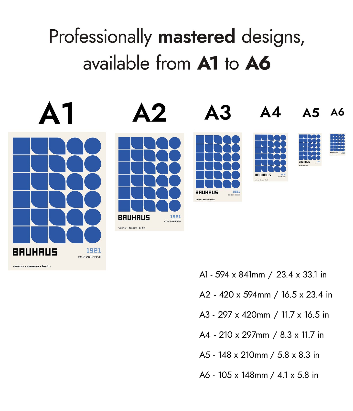 Ecke zu Kreis, in Blue