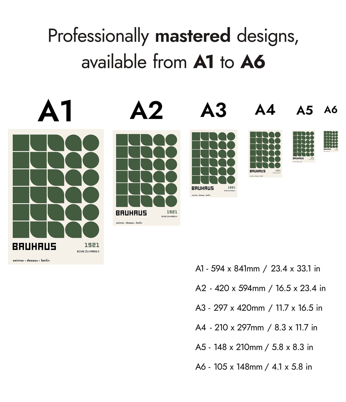 Ecke zu Kreis, in Green