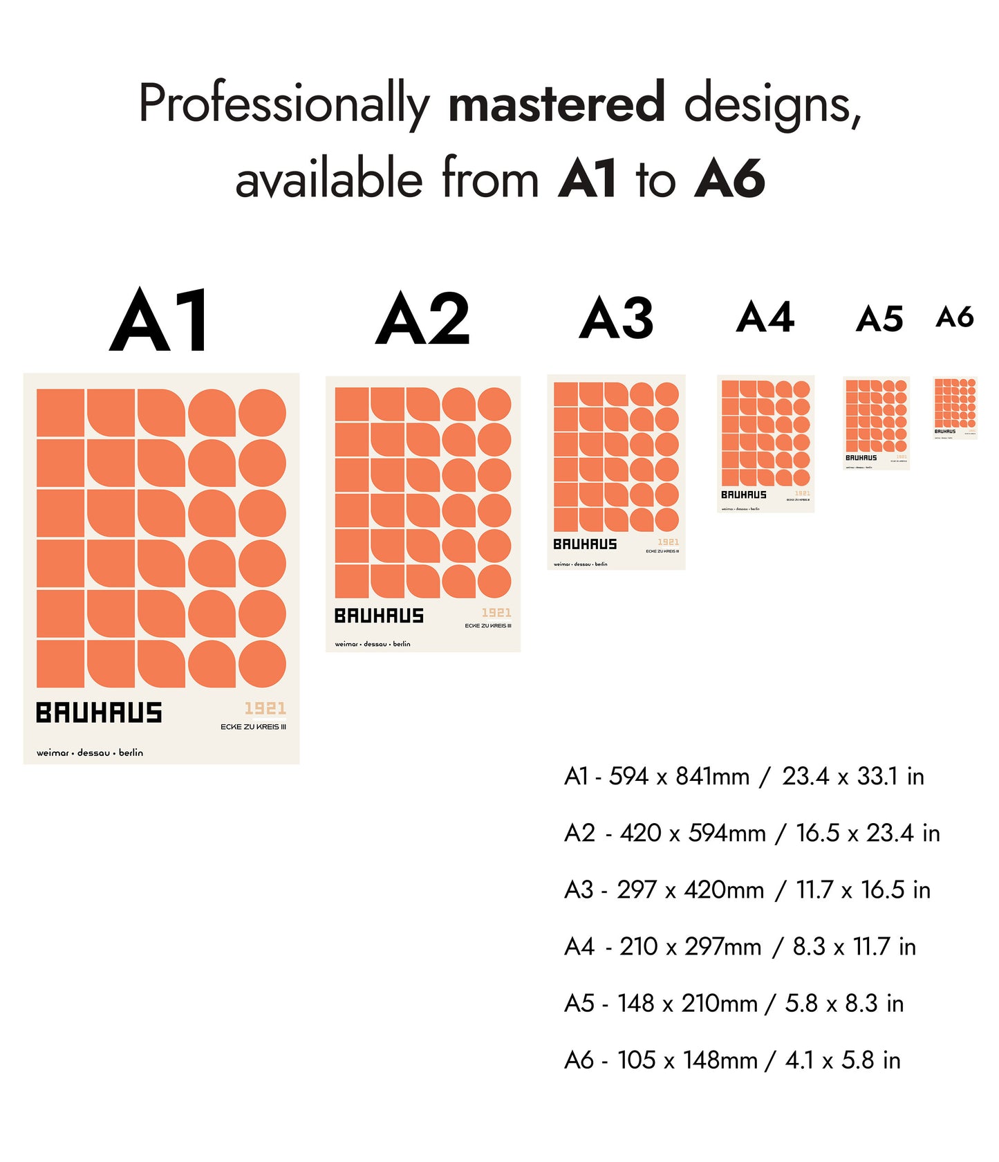 Ecke zu Kreis, in Orange