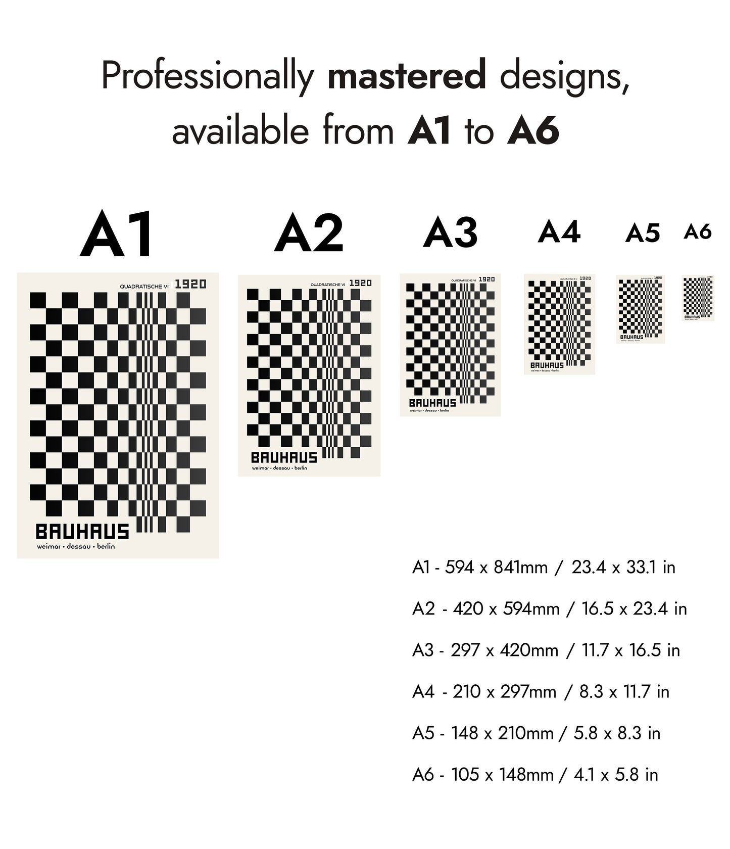 Quadratische, in Black & White