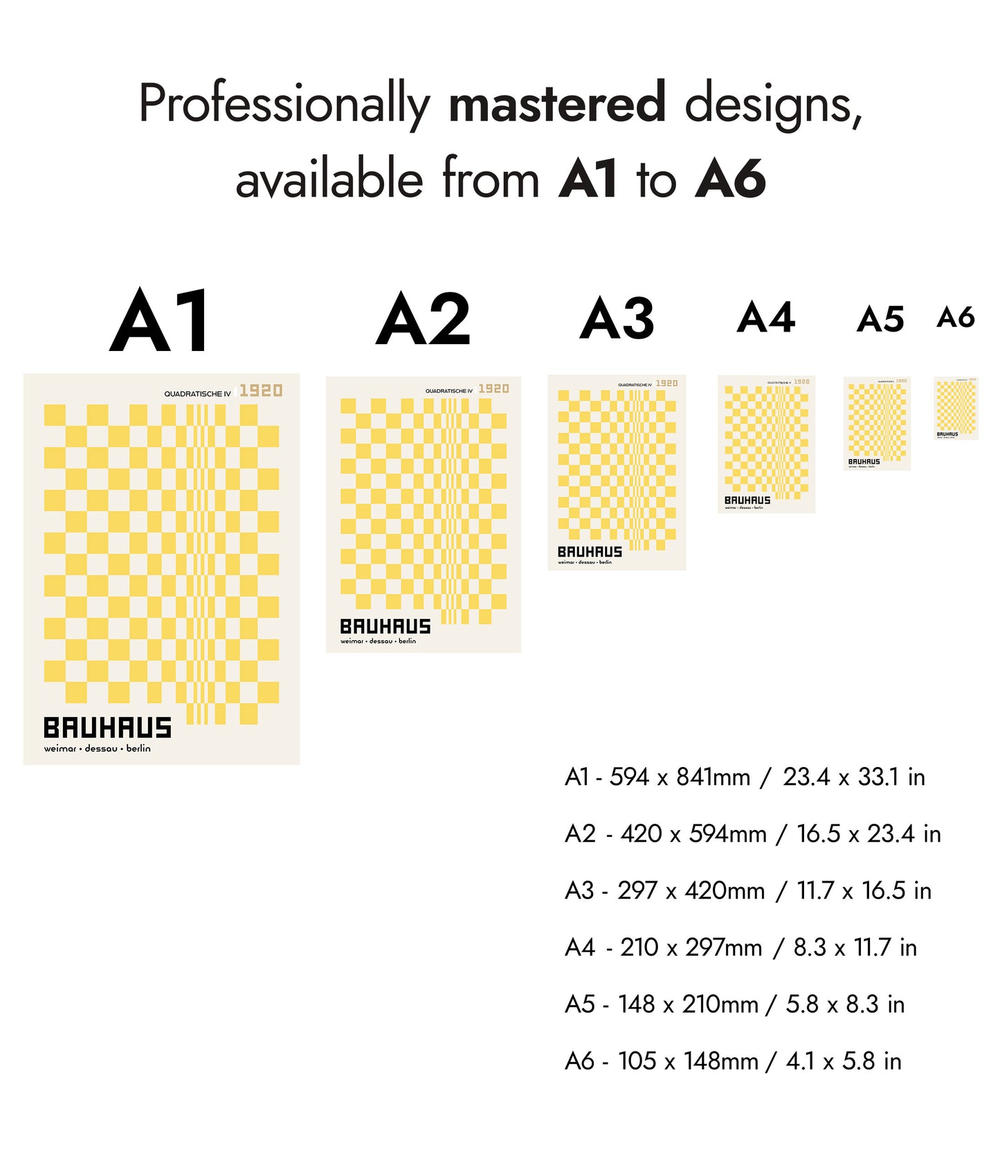 Quadratische, in Yellow