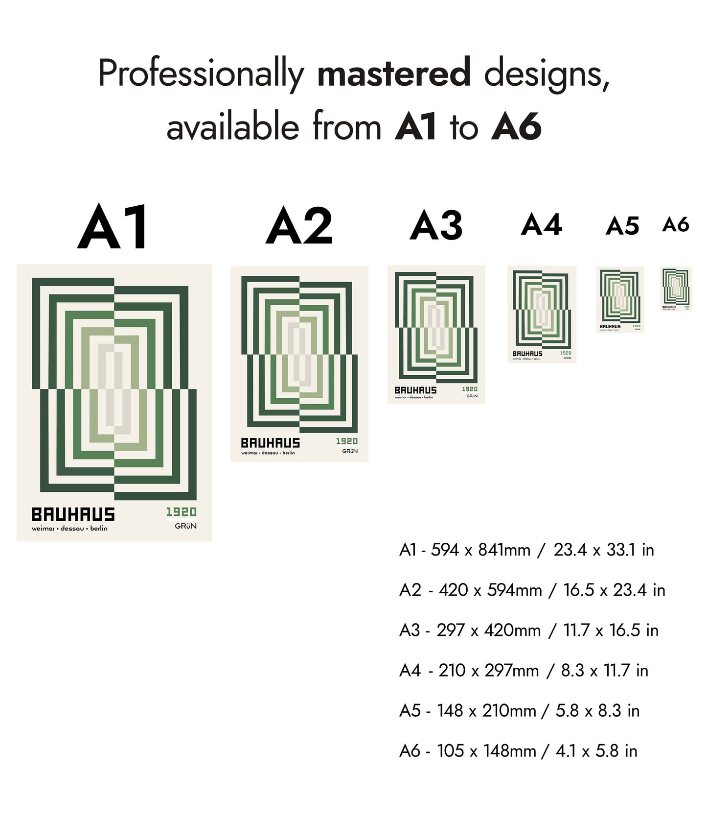 Rectangular Illusion, in Green