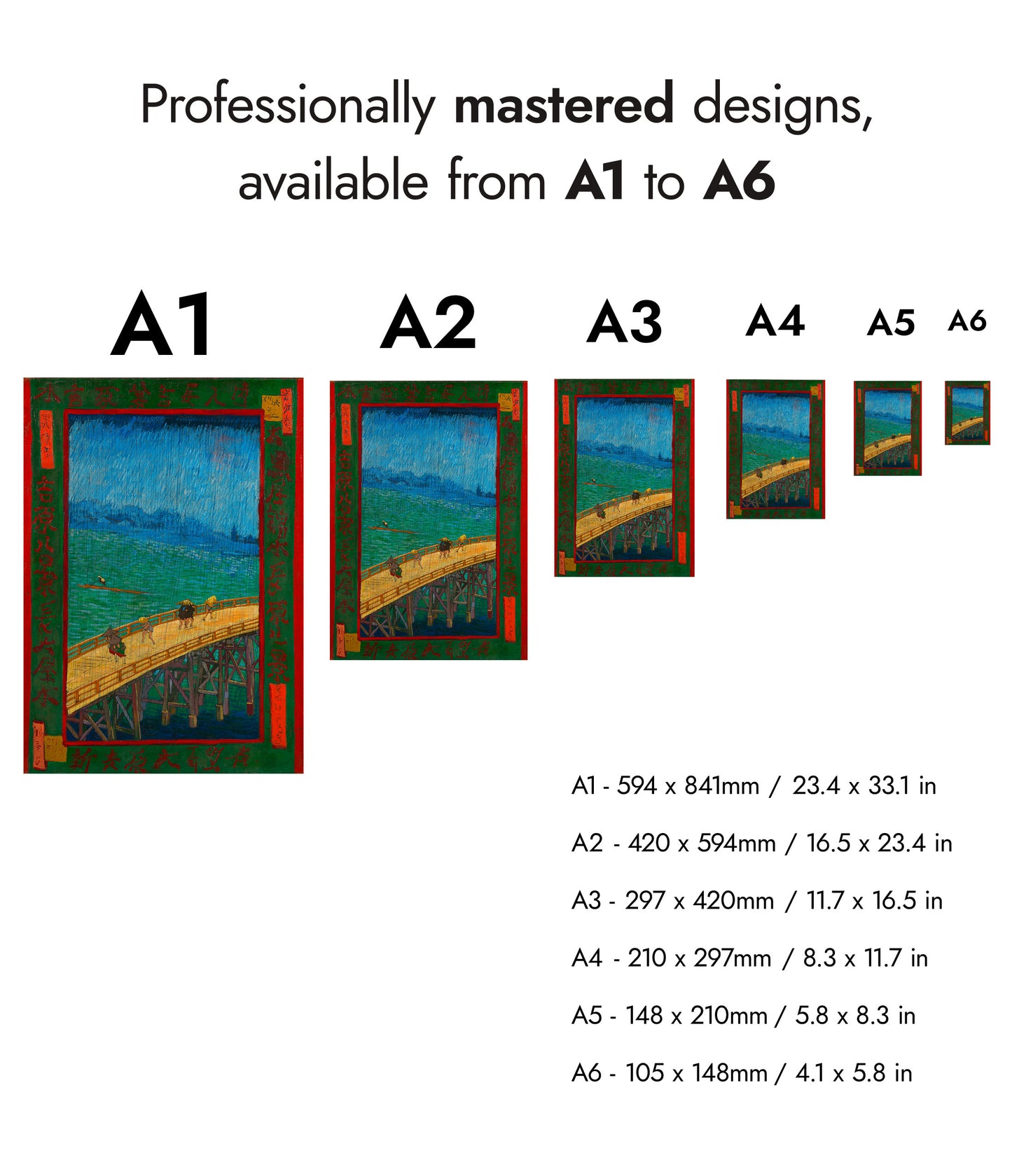 Bridge in the Rain after Hiroshige