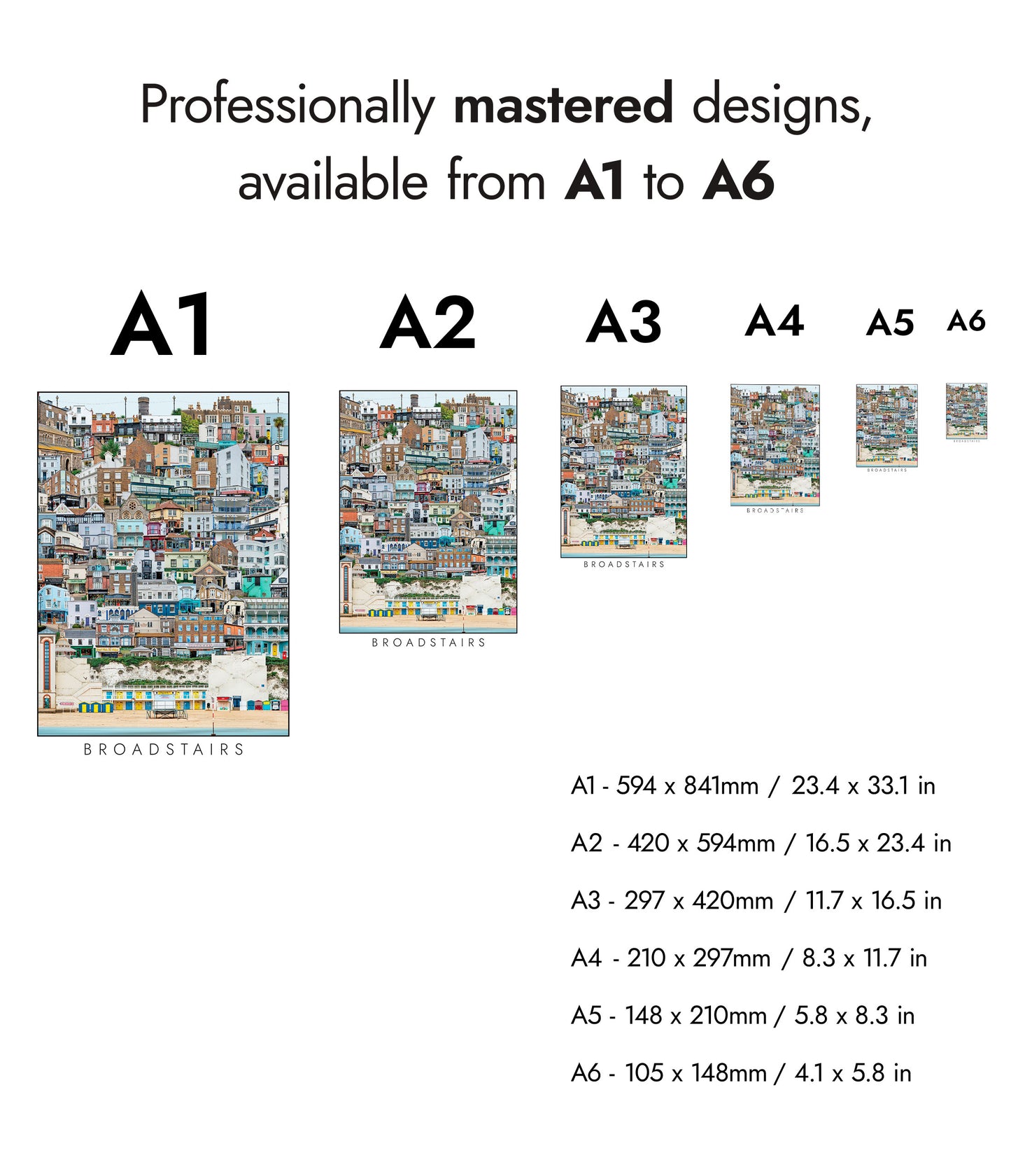 Broadstairs stadssilhuett
