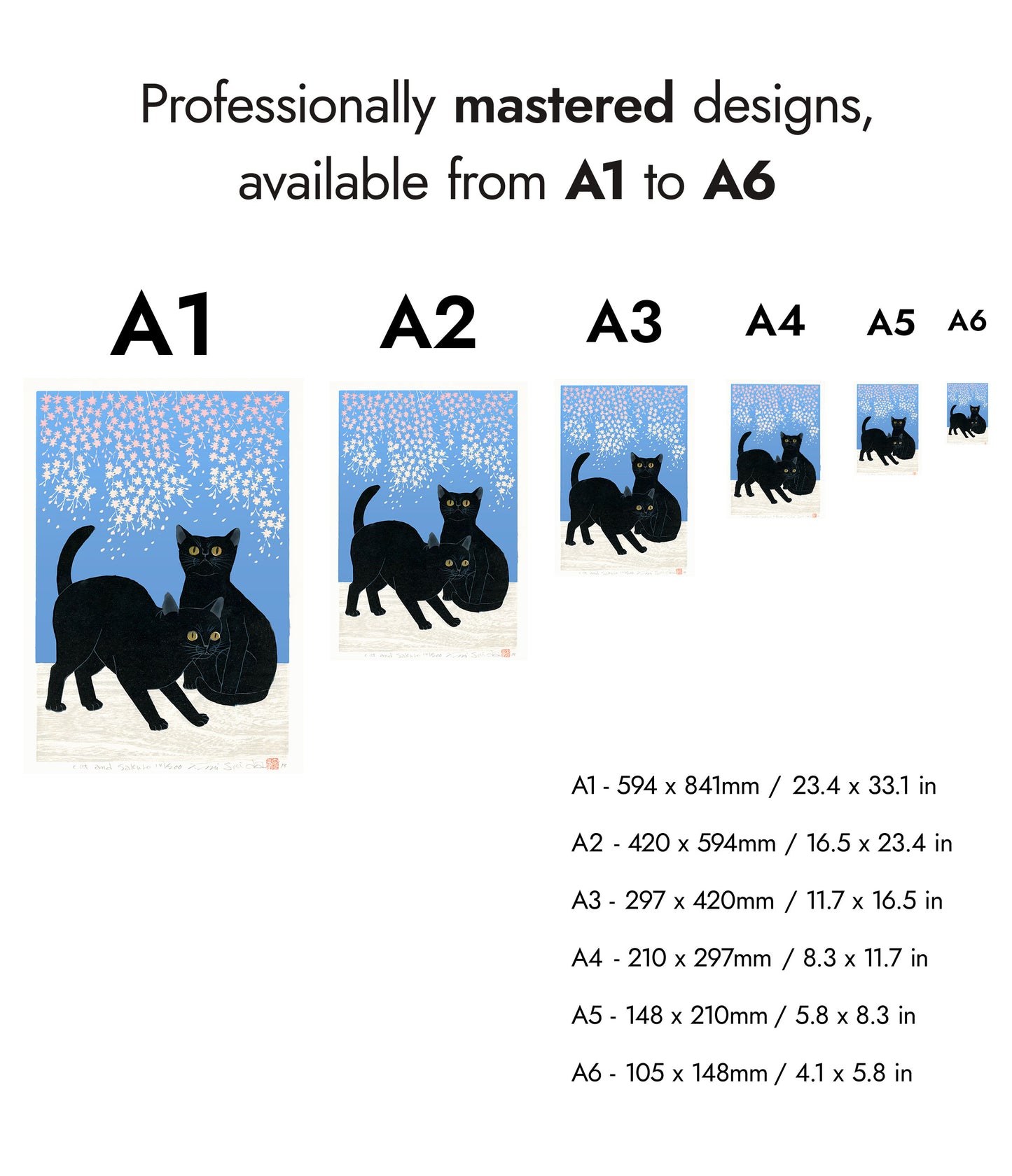 Katter & Körsbärsblommor